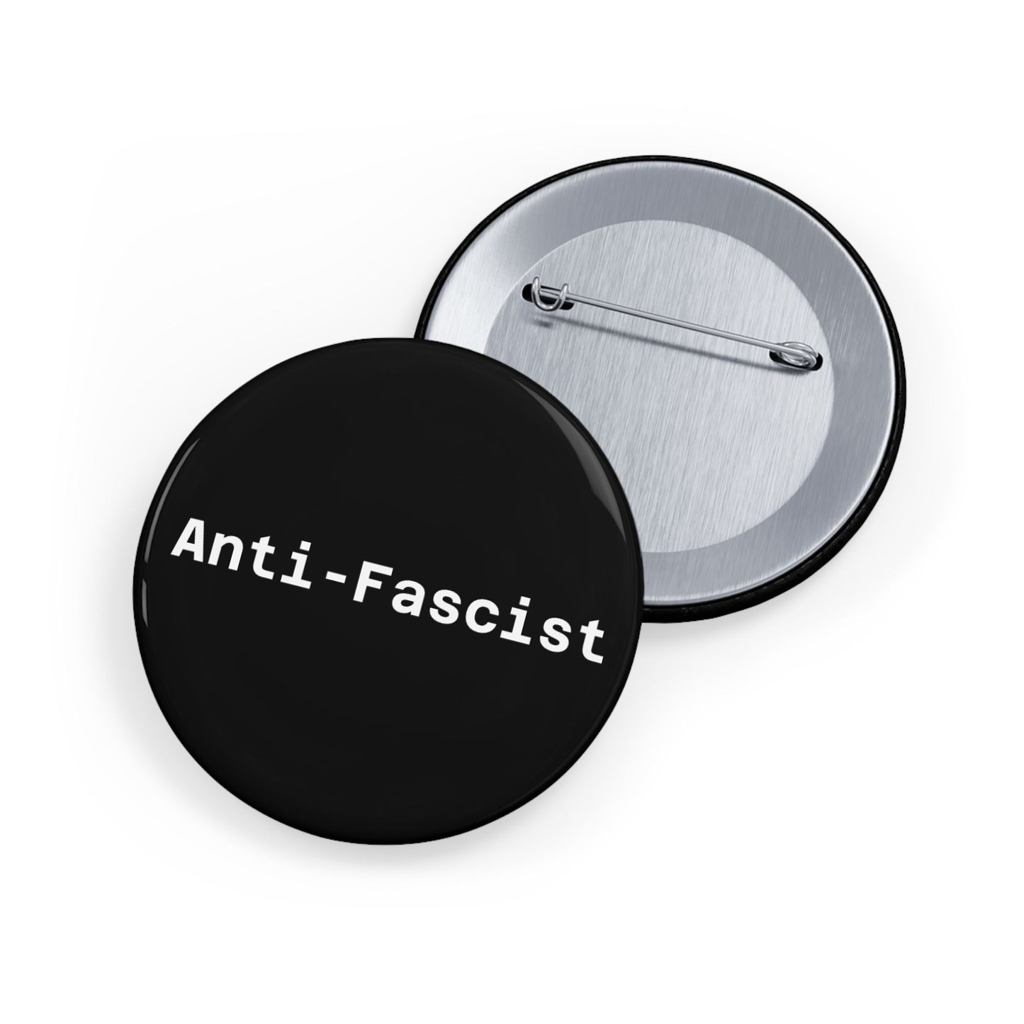 Anti-Fascist Round Pins - Multiple Sizes