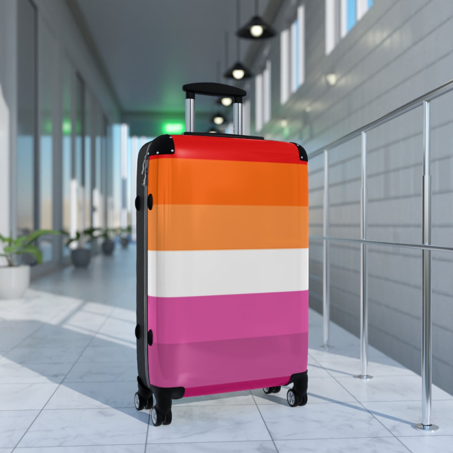 Lesbian Pride Flag Suitcase