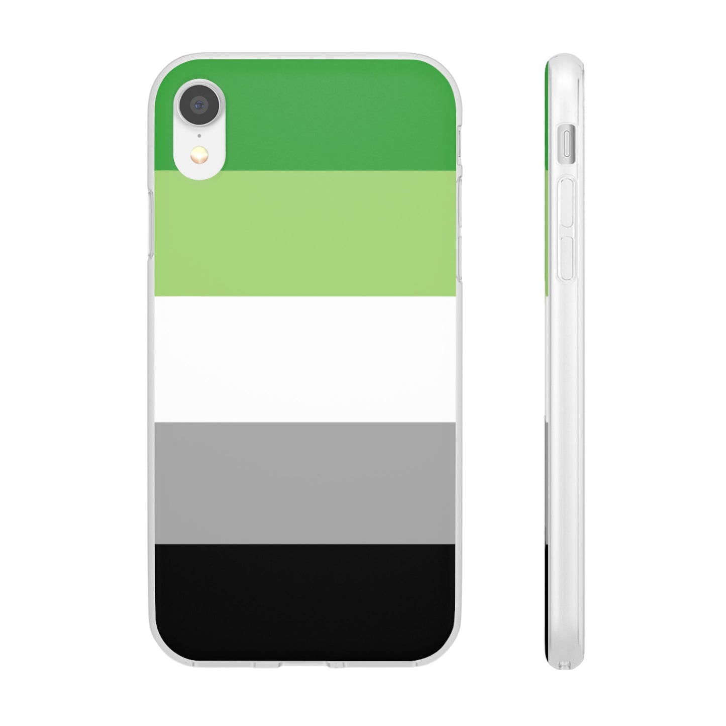 Aromantic Pride Flag iPhone Flexi Case - Multiple Generations