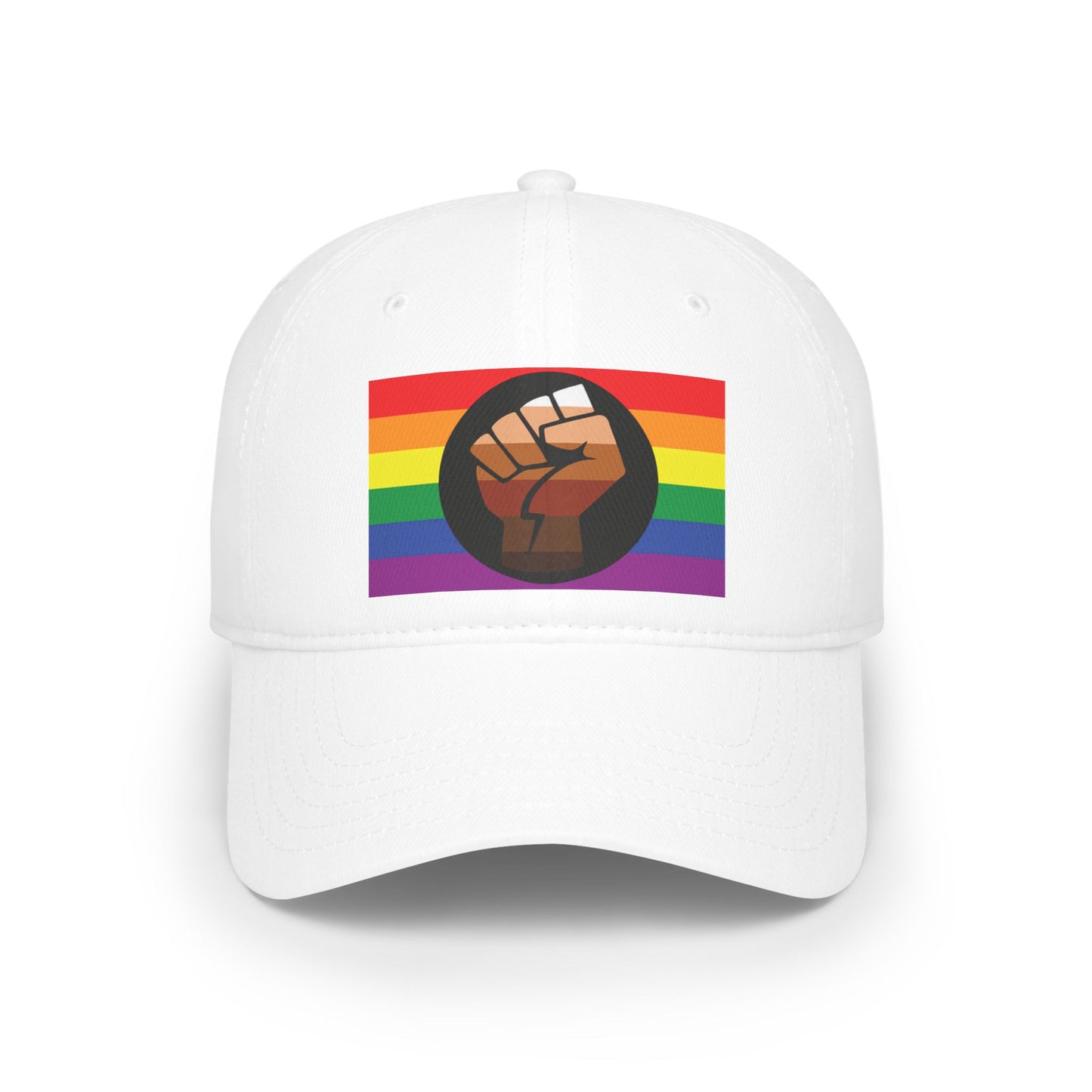 QPOC Pride Flag Low Profile Baseball Cap