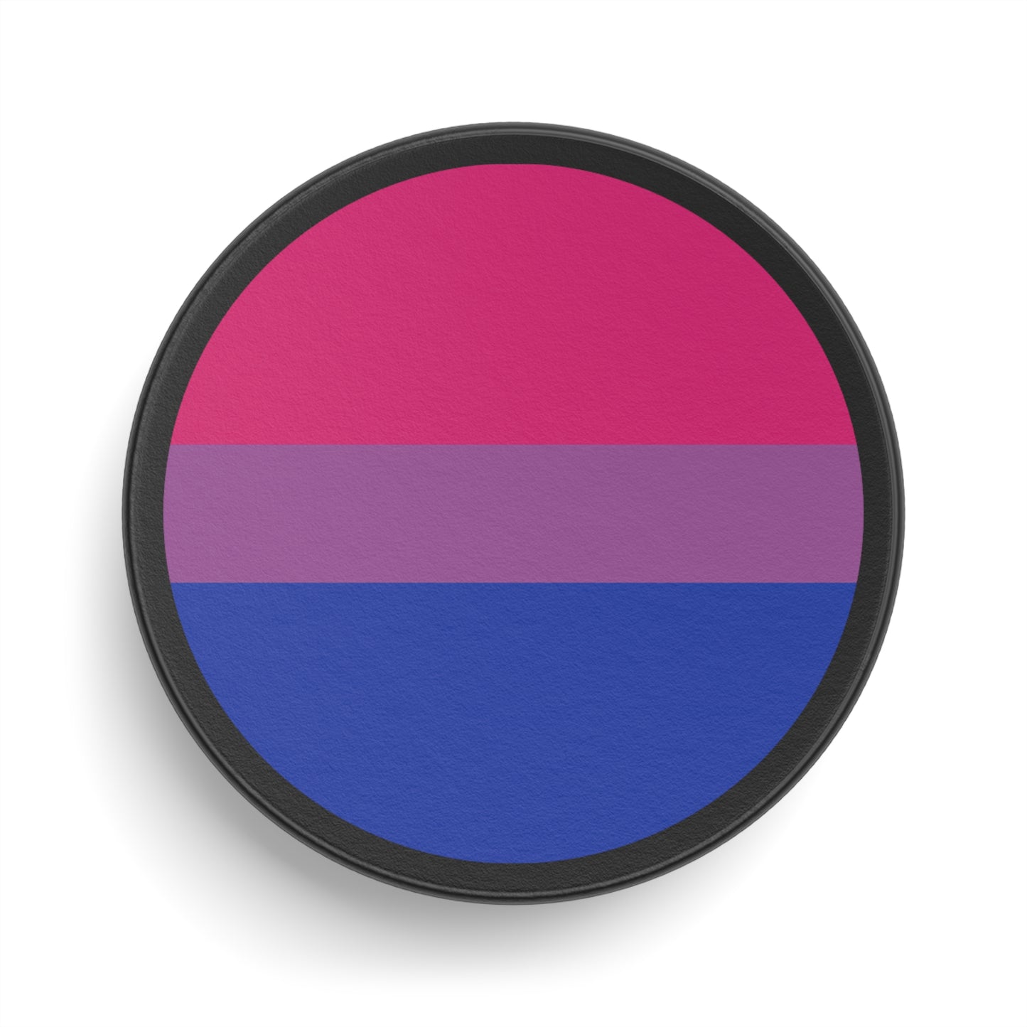 Bisexual Pride Flag Hockey Puck