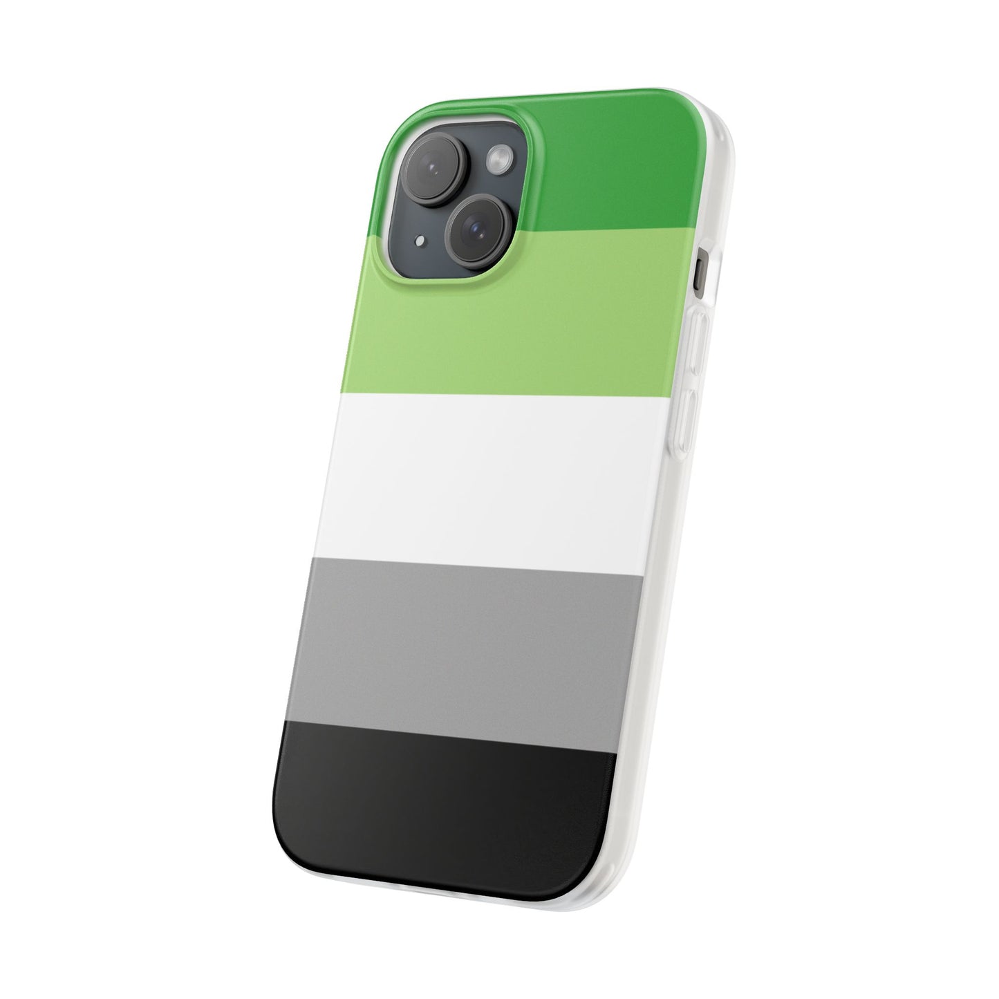 Aromantic Pride Flag iPhone Flexi Case - Multiple Generations
