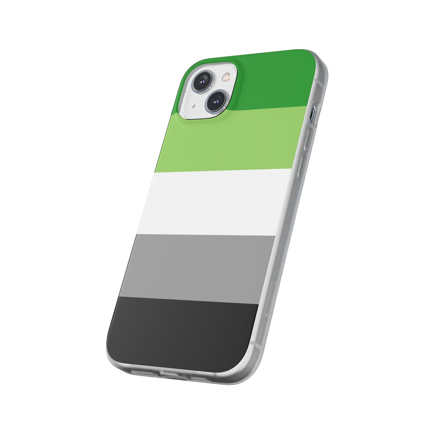 Aromantic Pride Flag iPhone Flexi Case - Multiple Generations