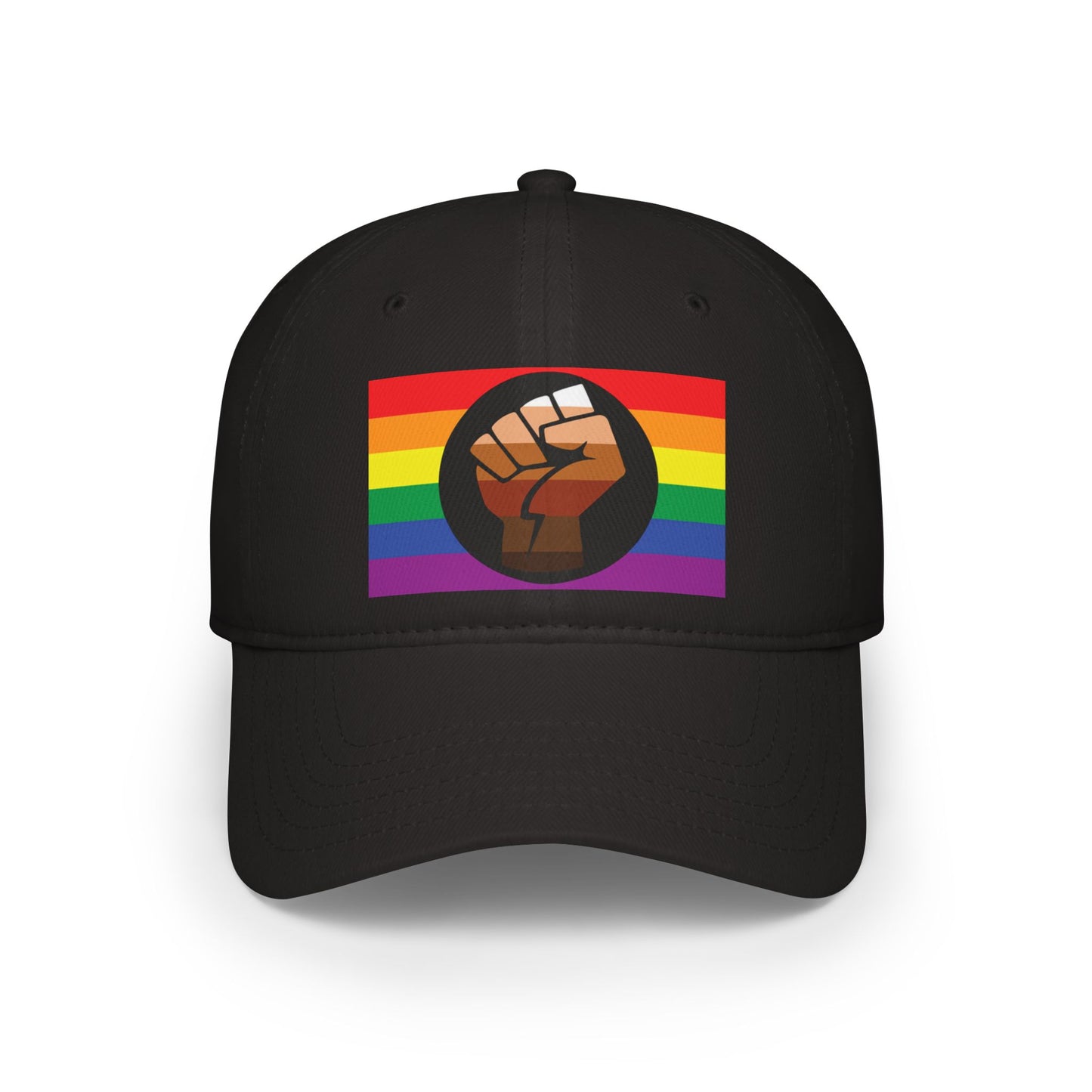 QPOC Pride Flag Low Profile Baseball Cap