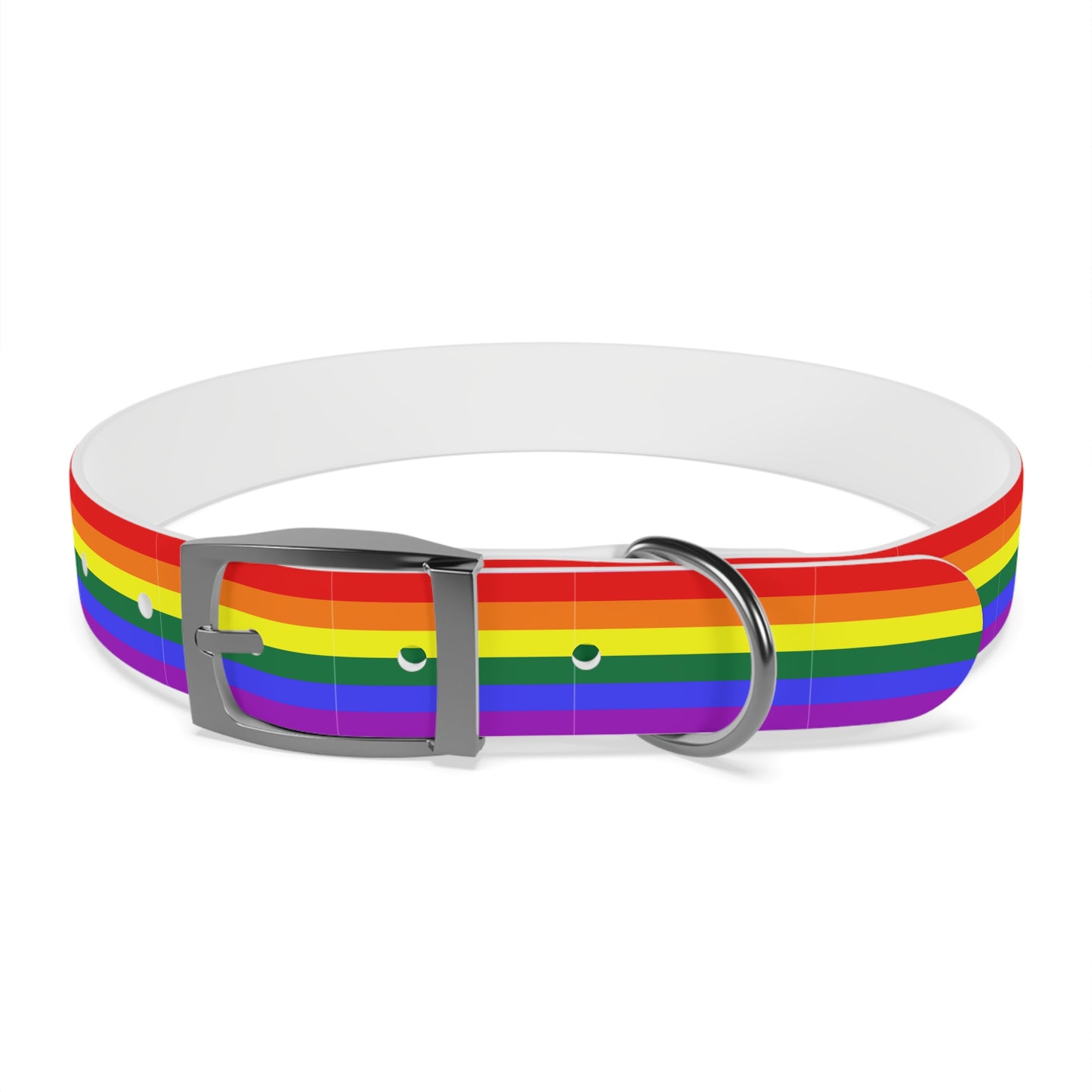 QPOC Pride Flag Dog Collar