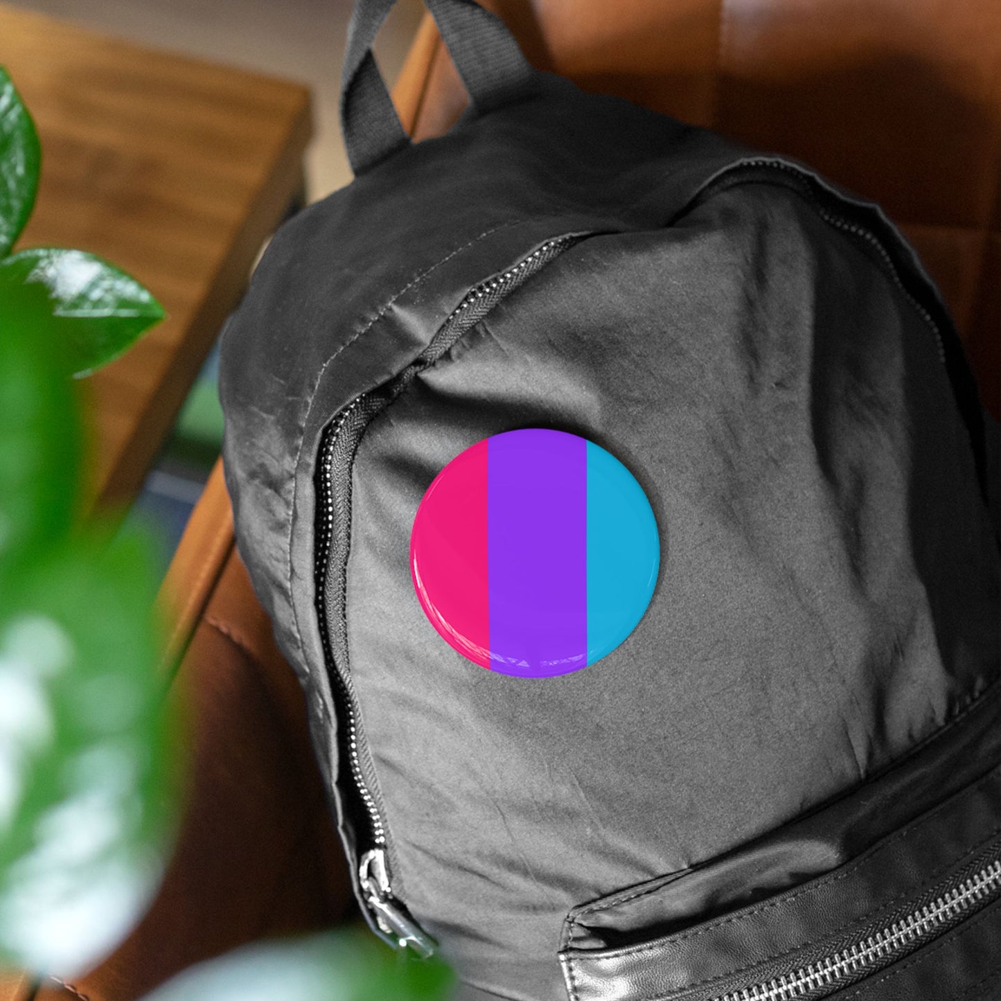 Androgyne Pride Flag Round Pins - Multiple Sizes