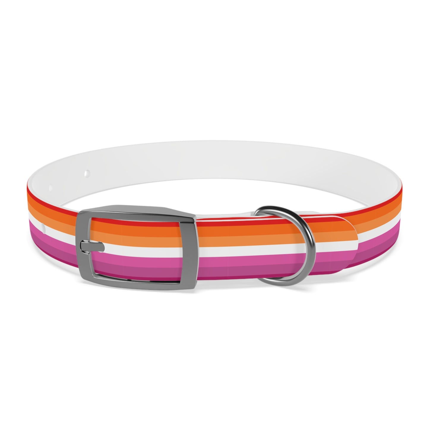 Lesbian Pride Flag Dog Collar