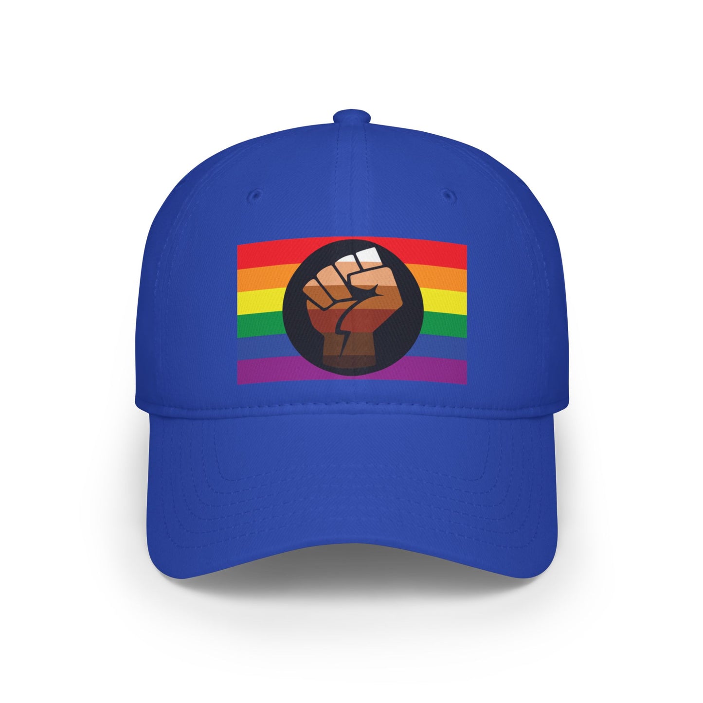 QPOC Pride Flag Low Profile Baseball Cap