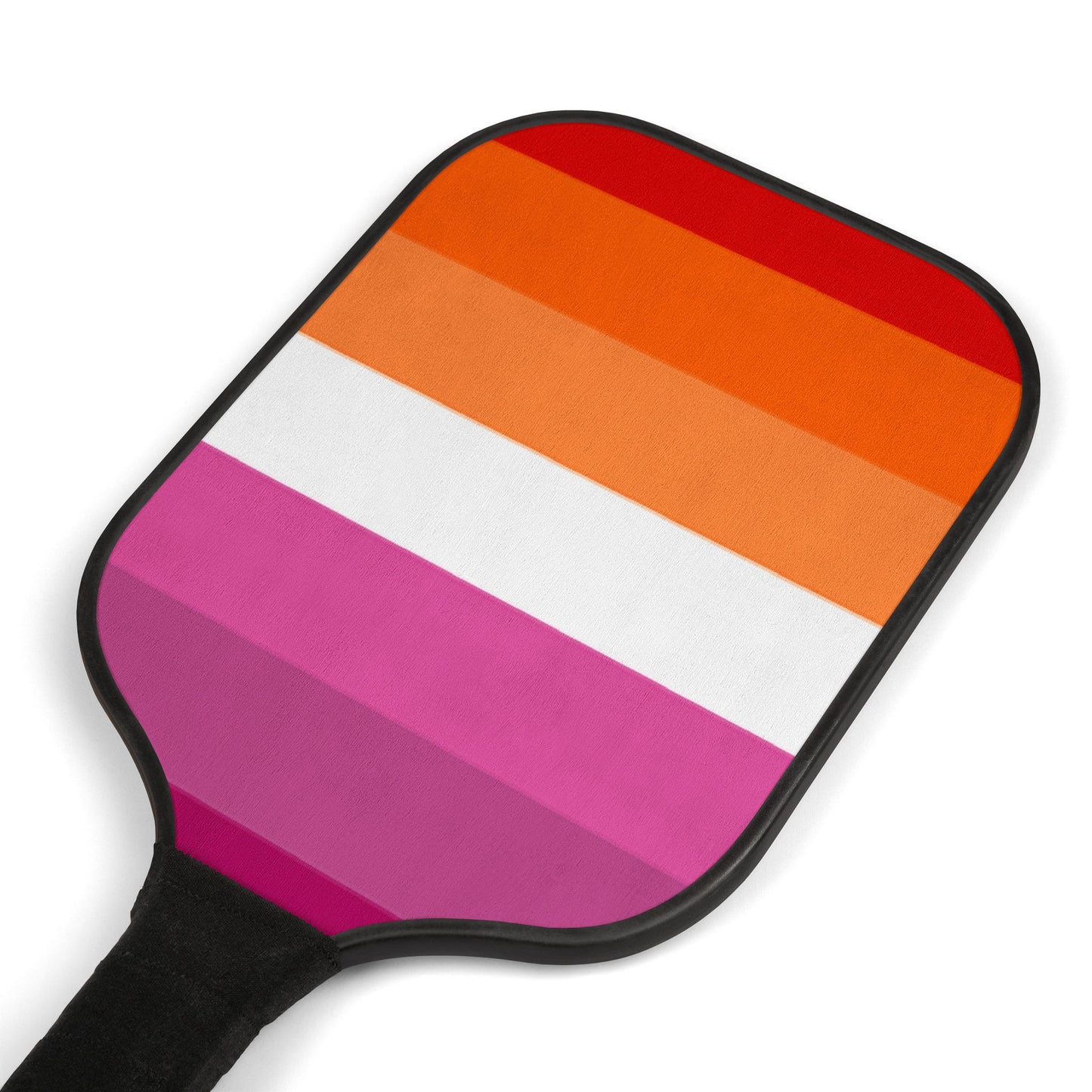 Lesbian Pride Flag Pickleball Paddle Set
