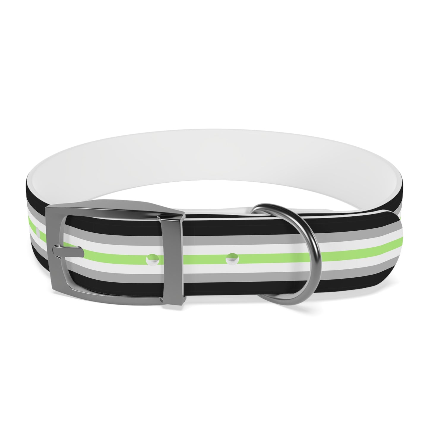 Agender Pride Flag Dog Collar