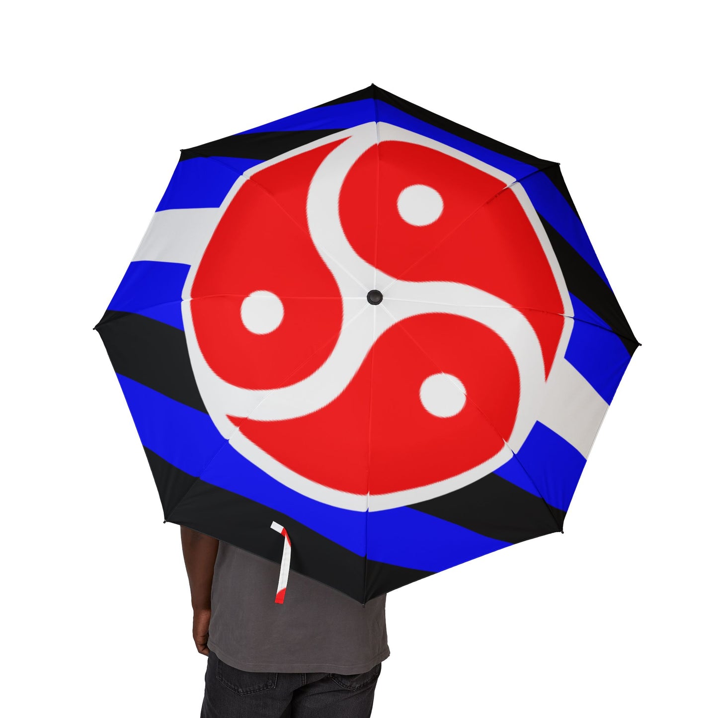 BDSM Fetish Pride Flag Semi-Automatic Foldable Umbrella