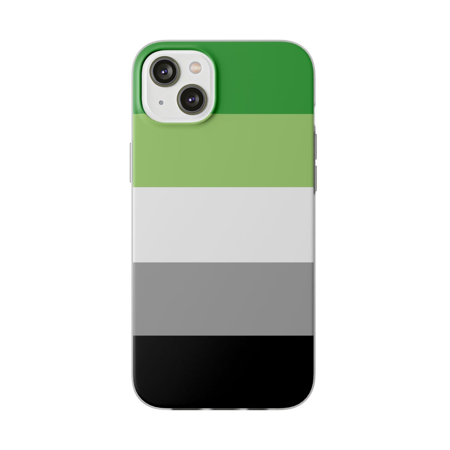 Aromantic Pride Flag iPhone Flexi Case - Multiple Generations