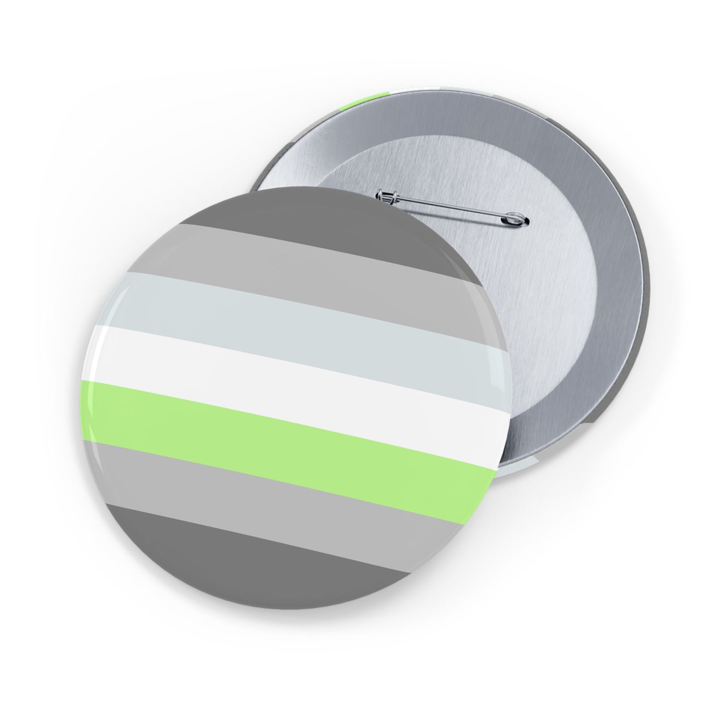 Demiagender Pride Flag Round Pins - Multiple Sizes
