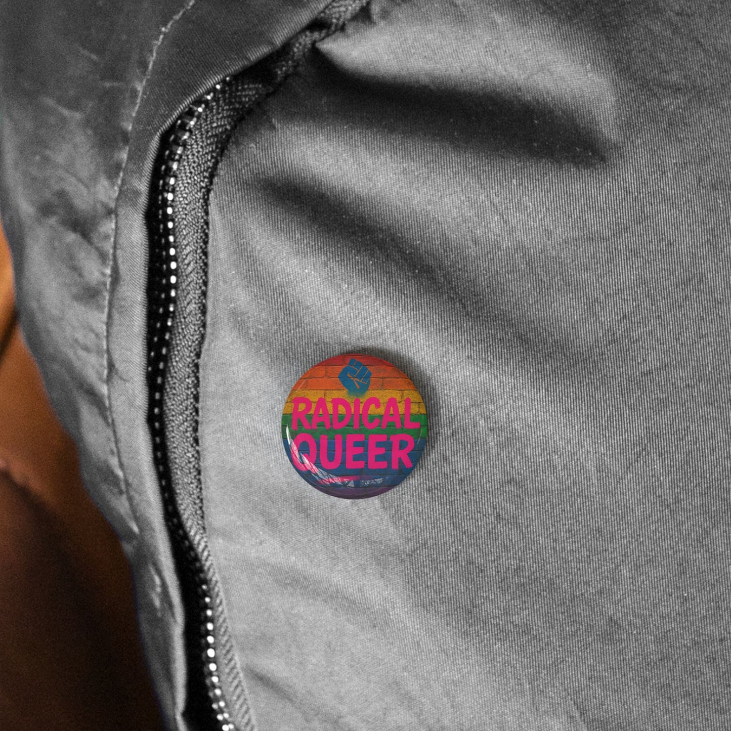 Radical Queer Power Round Pins
