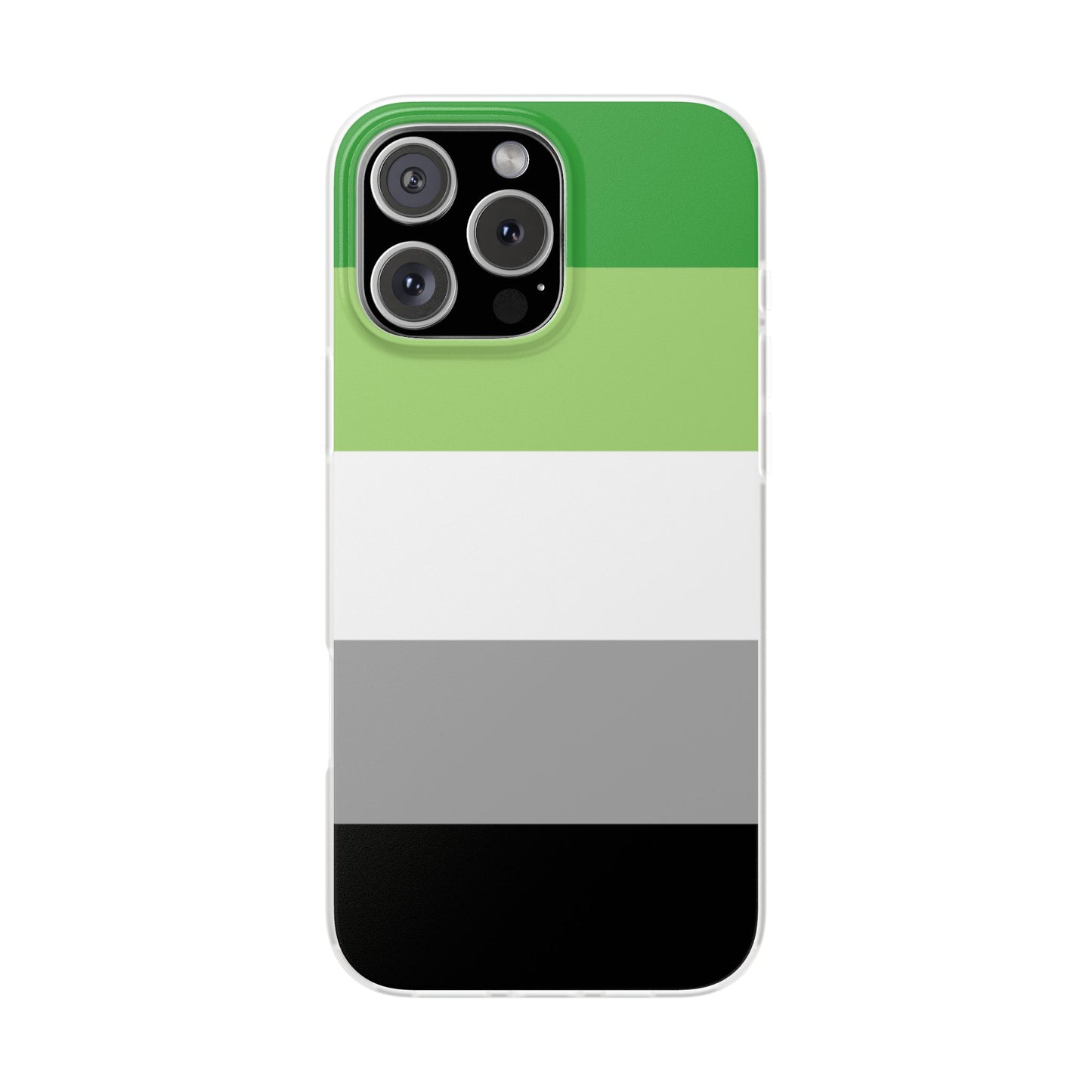 Aromantic Pride Flag iPhone Flexi Case - Multiple Generations