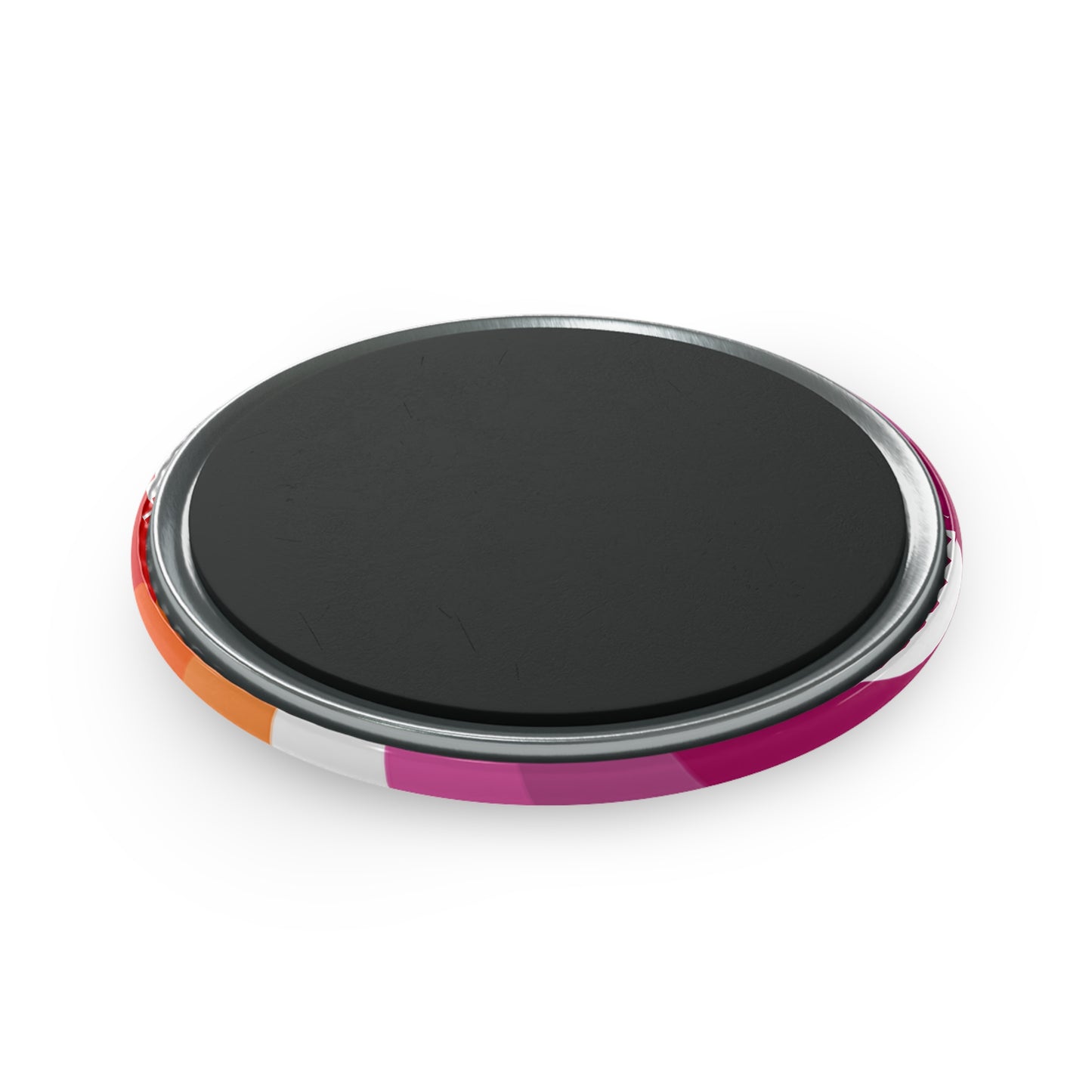 Lesbian Pride Flag Round Button Magnet