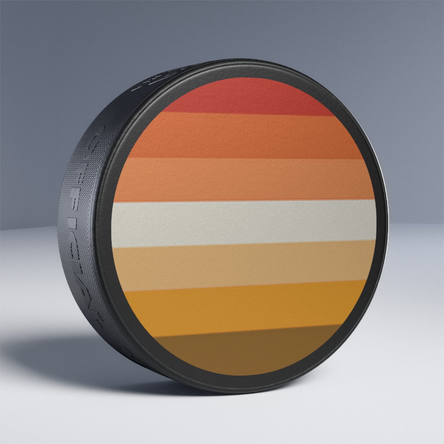 Butch Pride Flag (Mod Q) Hockey Puck