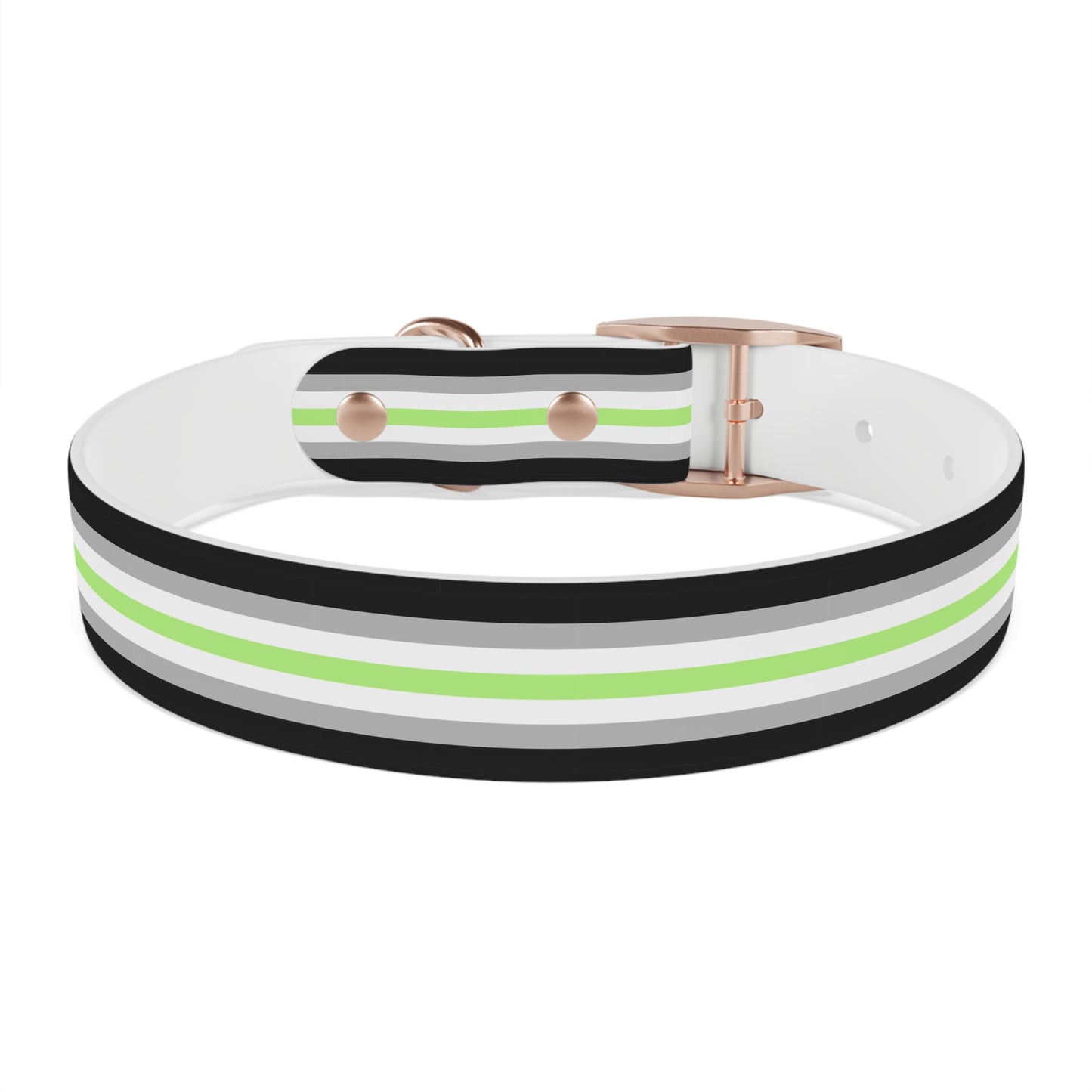 Agender Pride Flag Dog Collar