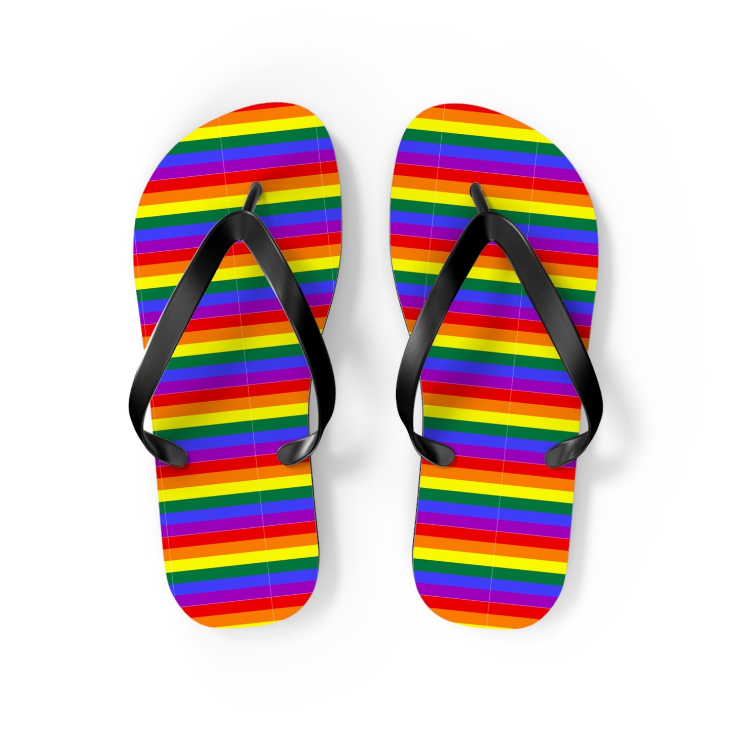 Pride Rainbow Flag Flip Flops for Summer Fun