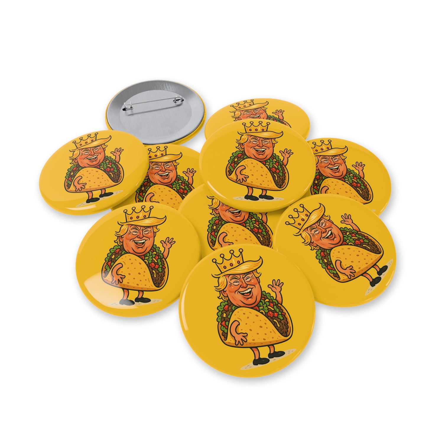 The Taco King Round Button