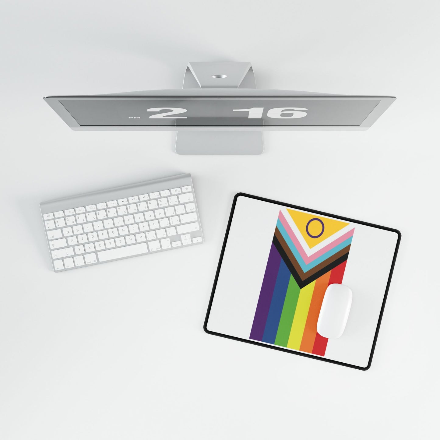 Inclusive Pride Progress Flag Desk Mat