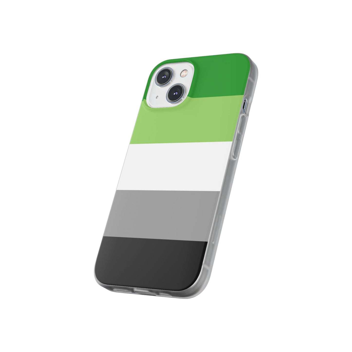 Aromantic Pride Flag iPhone Flexi Case - Multiple Generations