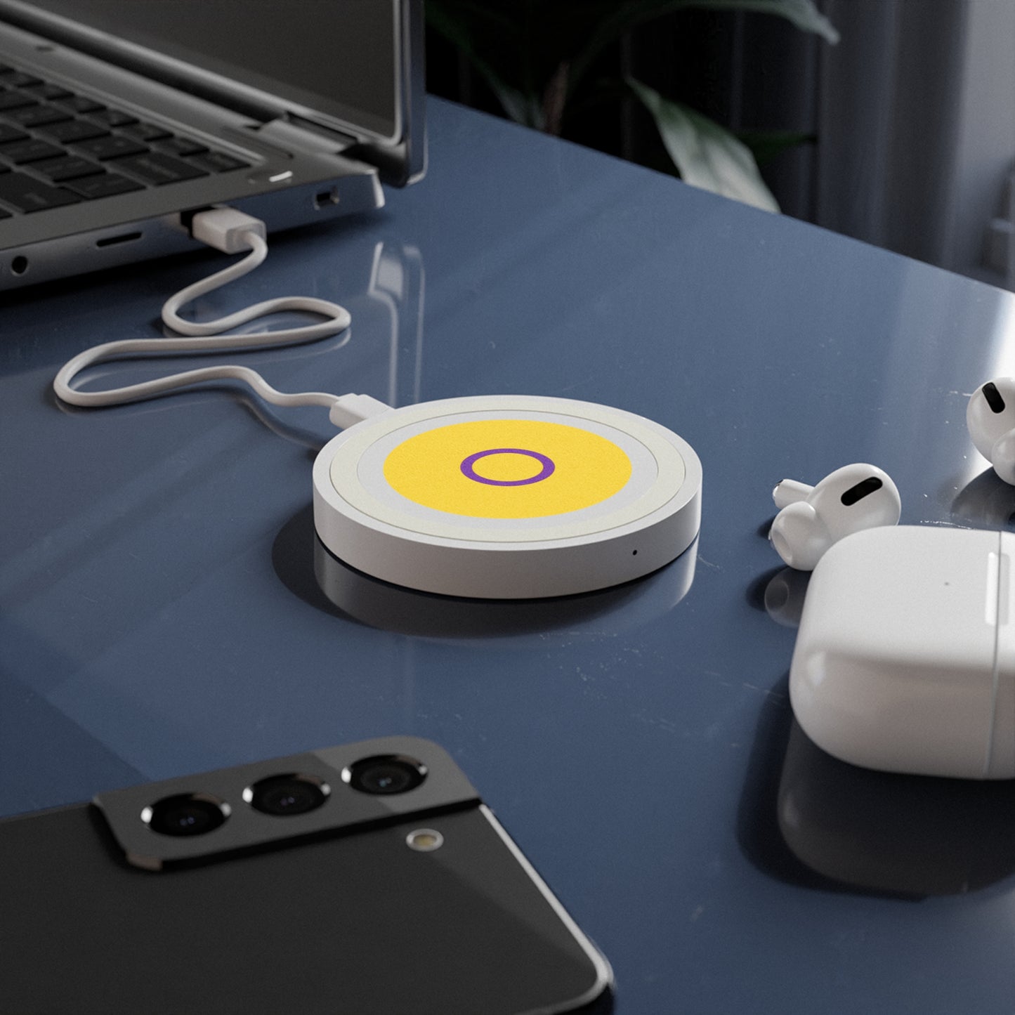 Intersex Pride Flag Wireless Charger