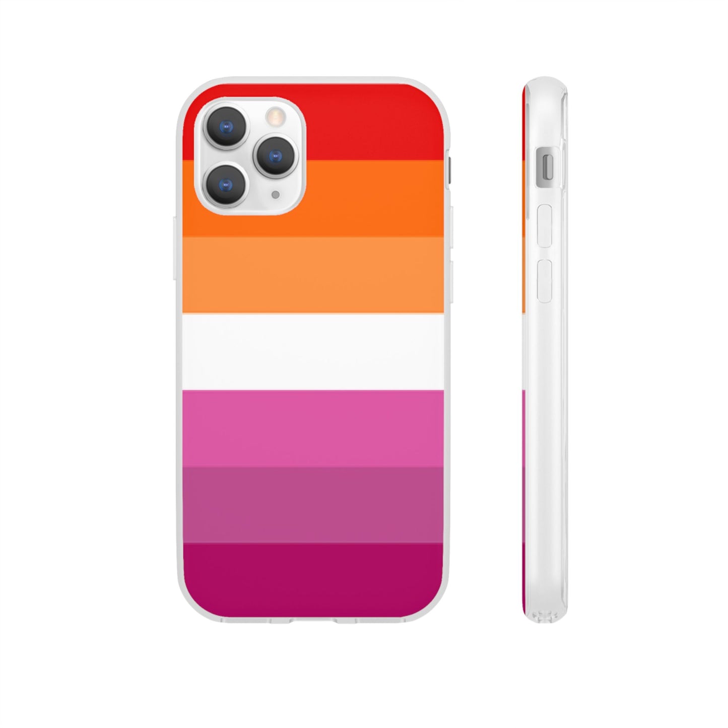Lesbian Pride Flag iPhone Flexi Case - Multiple Generations