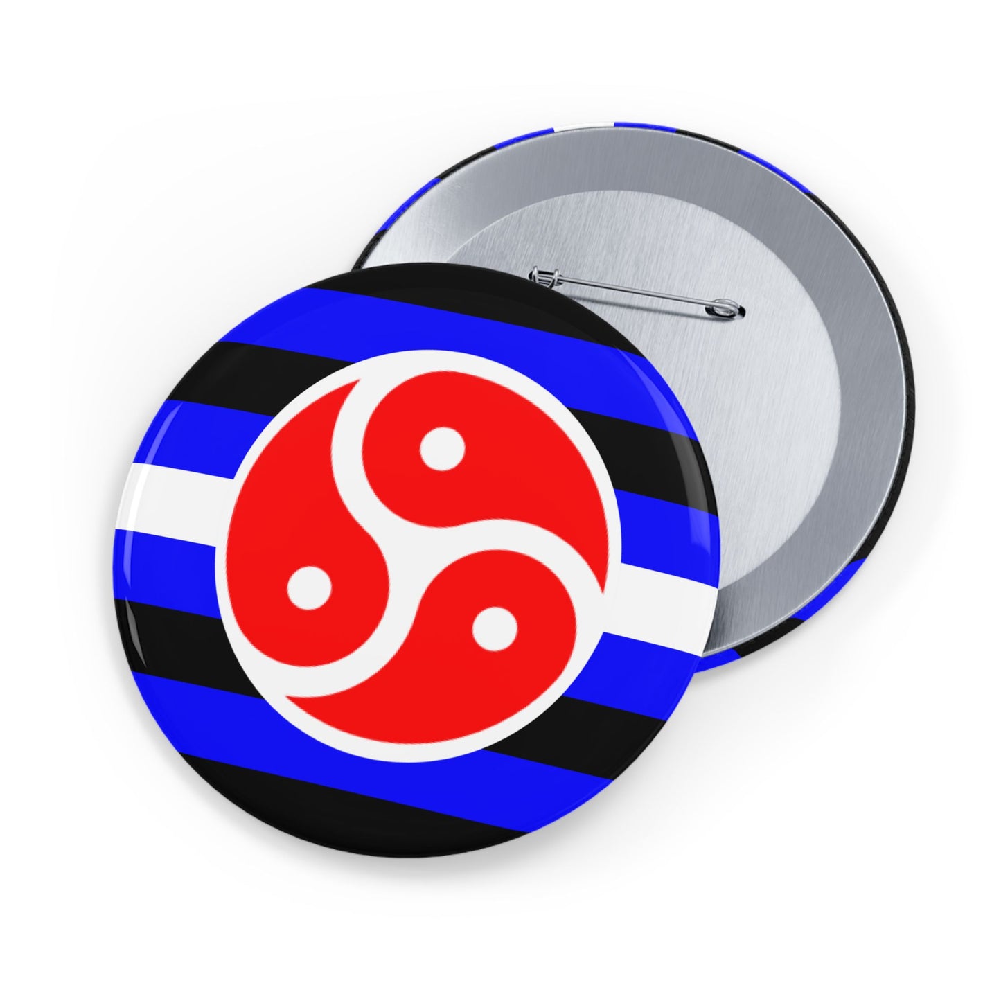 BDSM Fetish Pride Flag Round Pins - Multiple Sizes