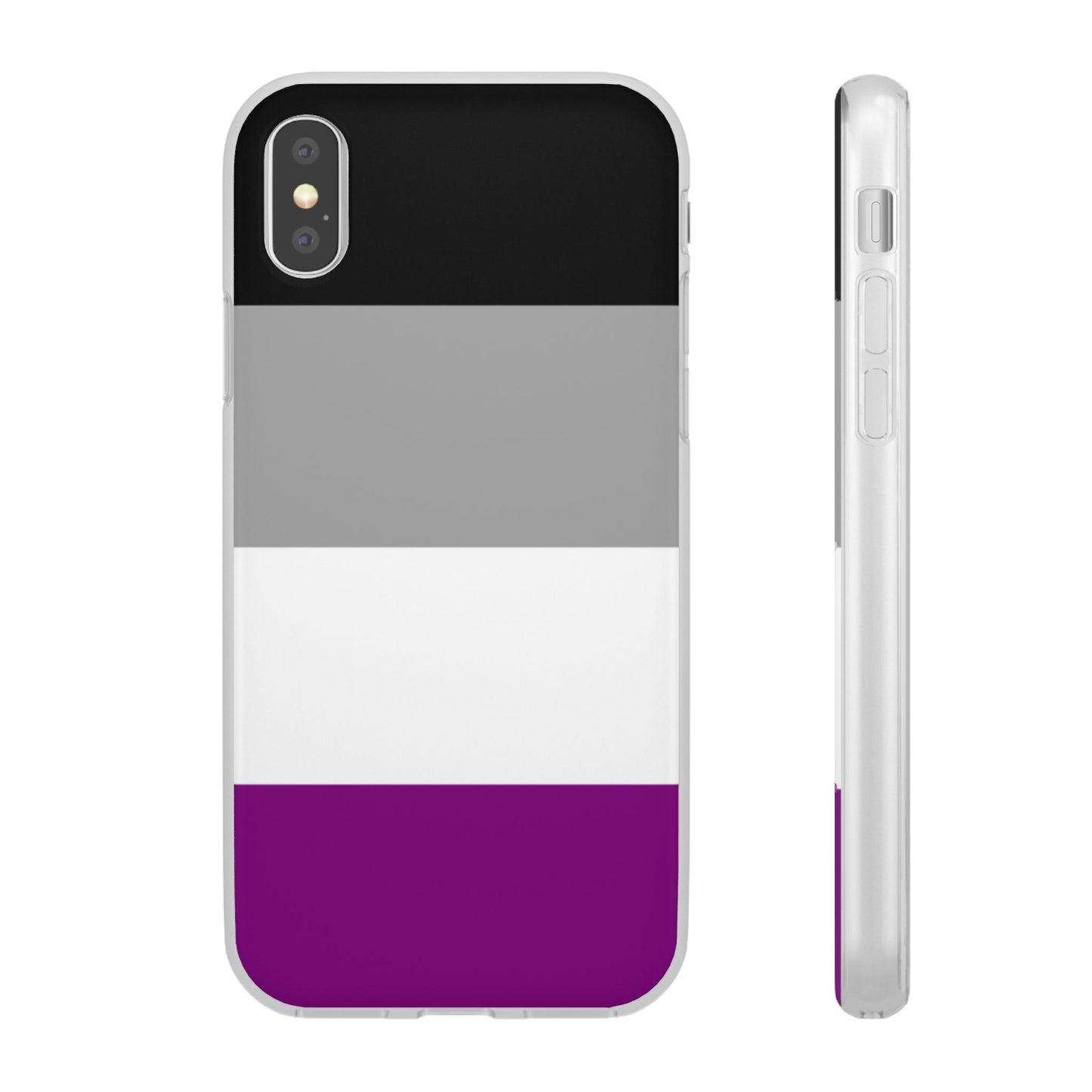 Asexual Pride Flag iPhone Flexi Case - Multiple Generations