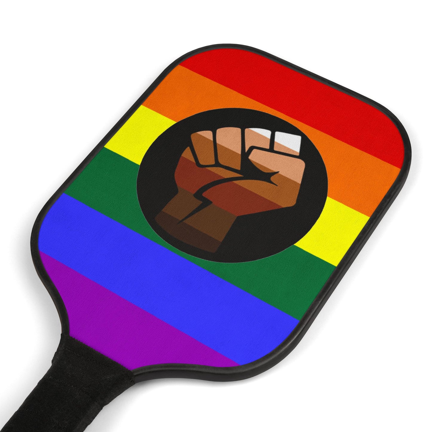 QPOC Pride Flag Pickleball Paddle Set
