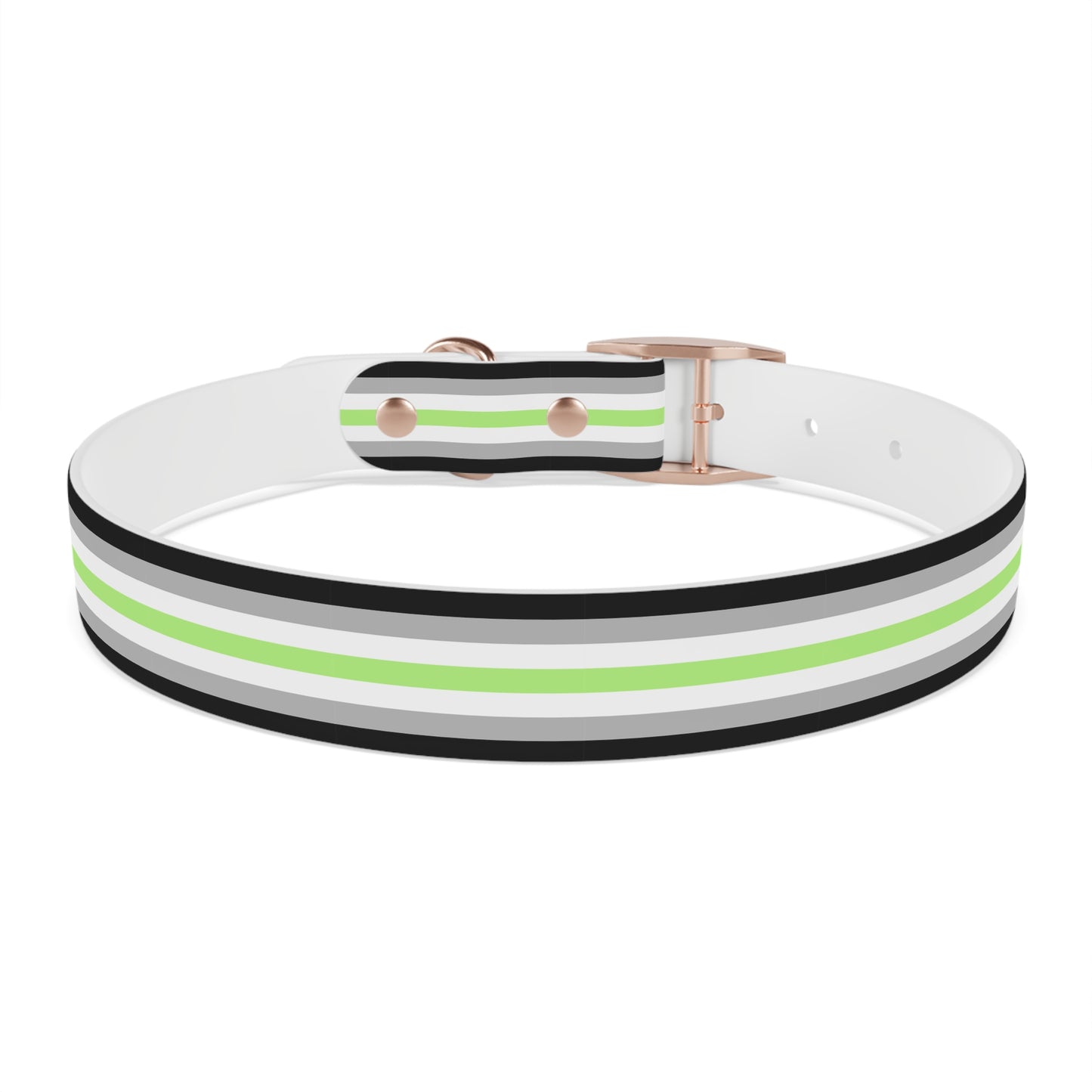 Agender Pride Flag Dog Collar
