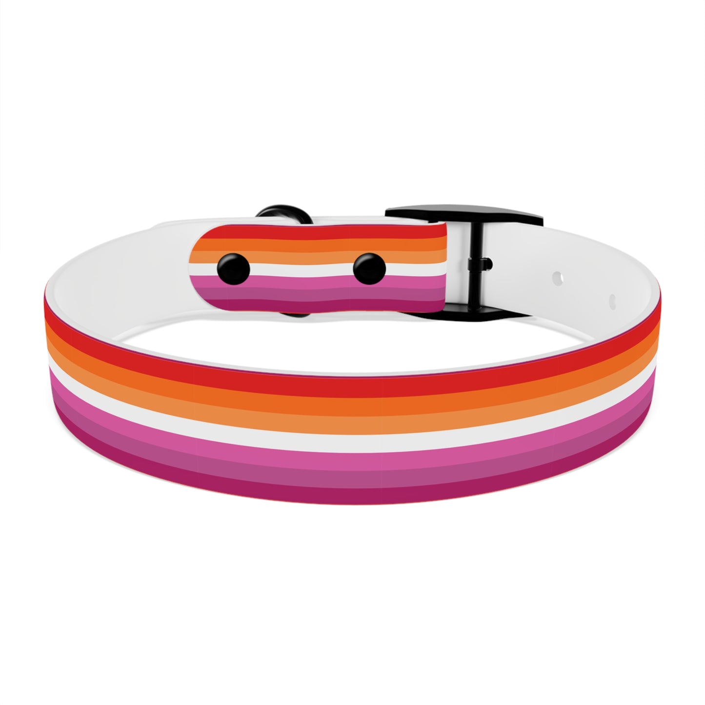 Lesbian Pride Flag Dog Collar