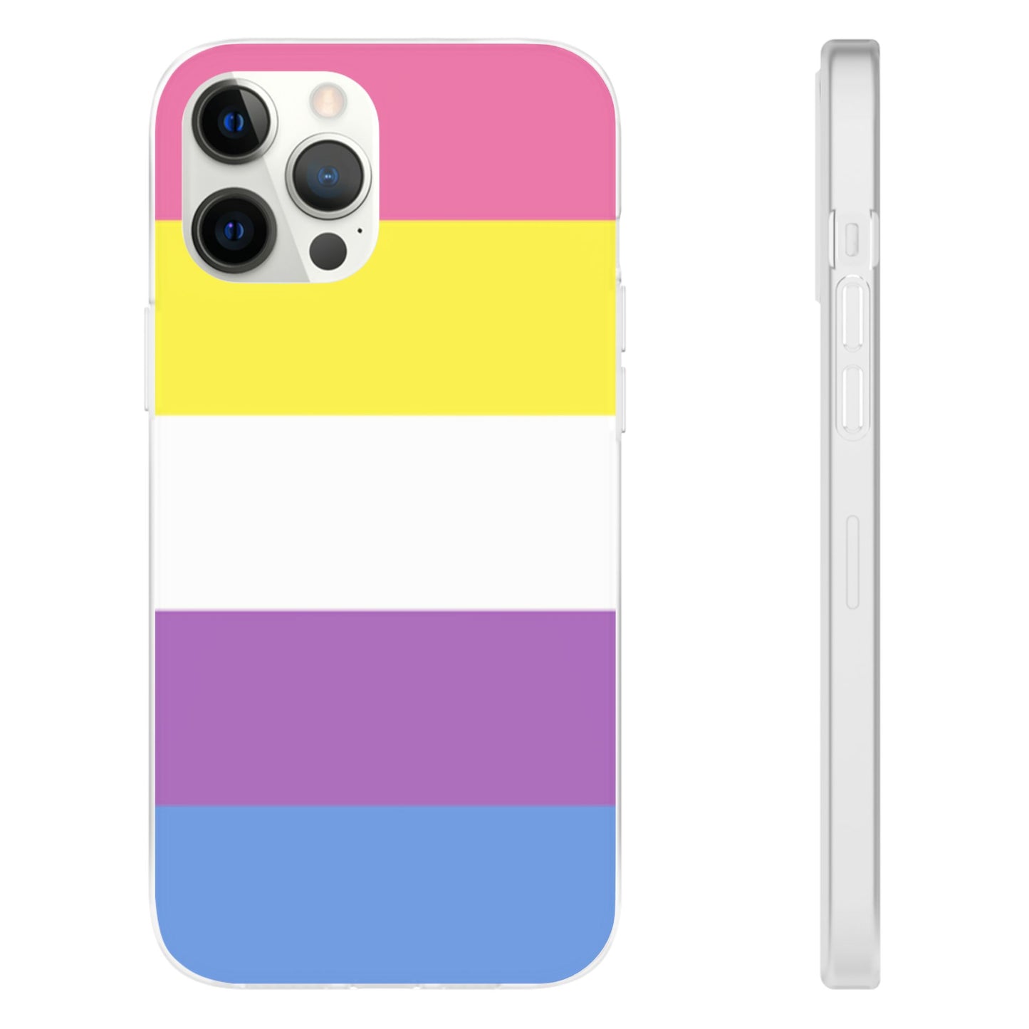 Bigender Pride Flag iPhone Flexi Case - Multiple Generations