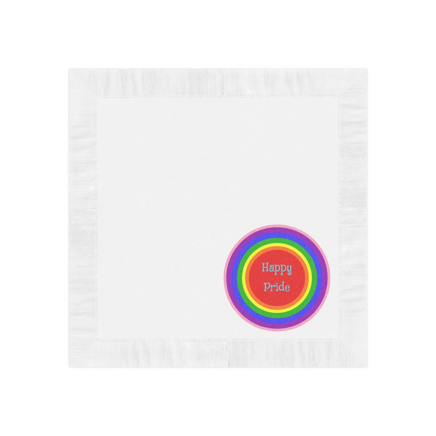 Happy Pride Party Napkins - Colorful Rainbow Design for Celebrations