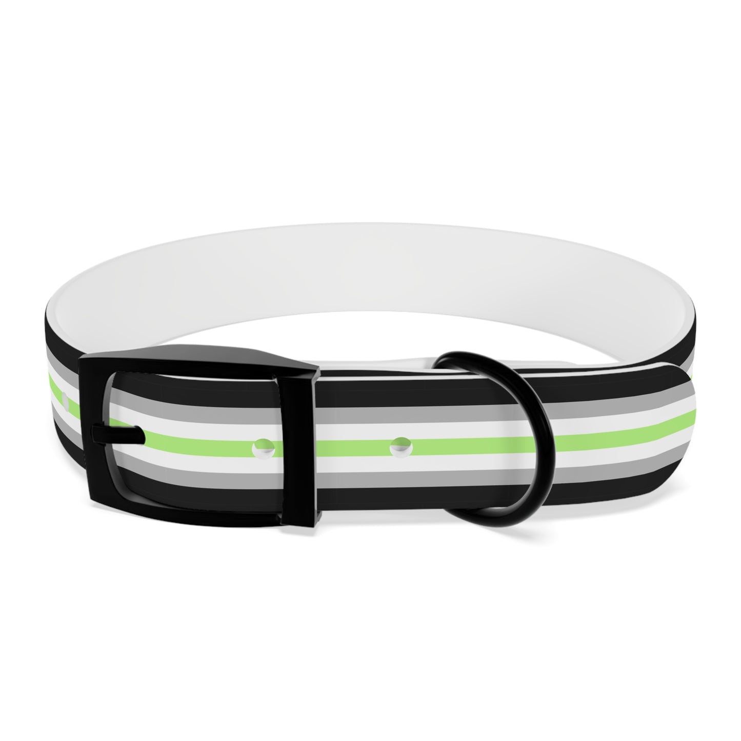 Agender Pride Flag Dog Collar