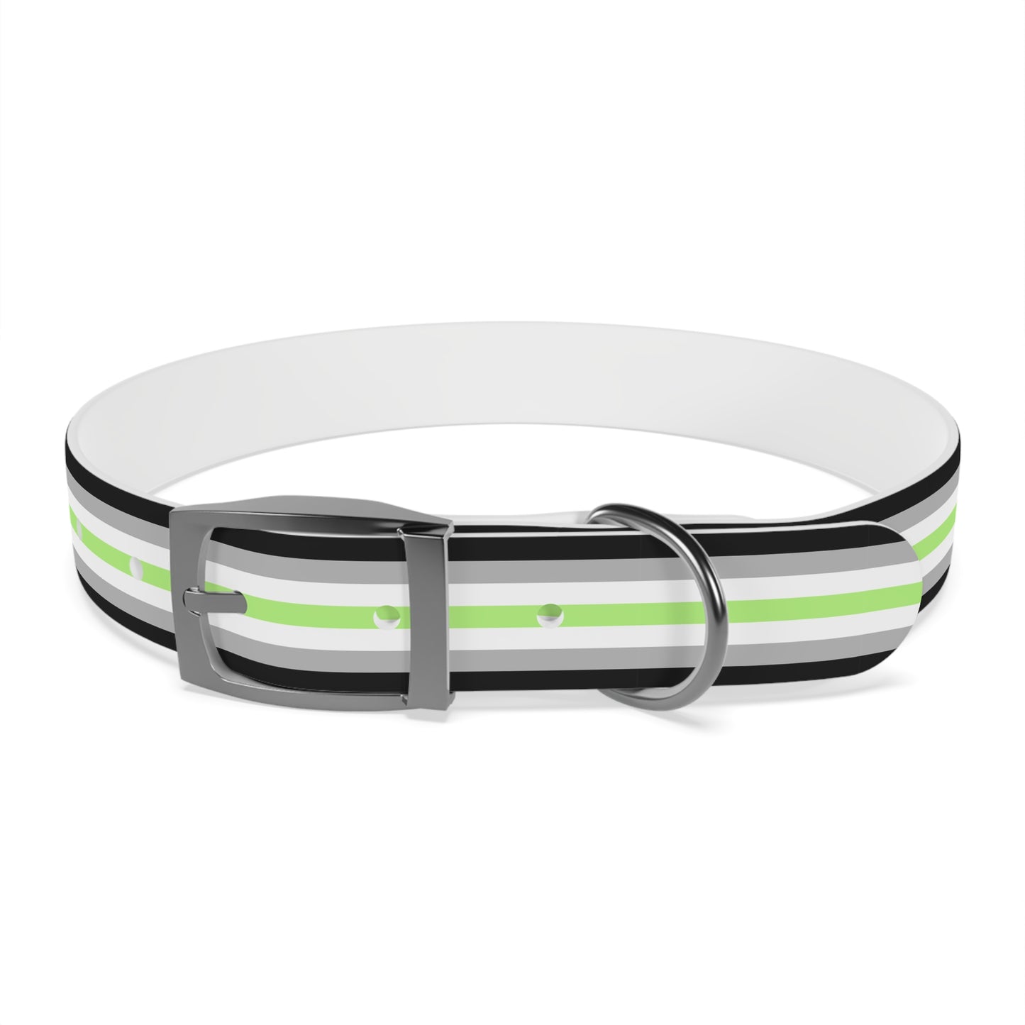 Agender Pride Flag Dog Collar