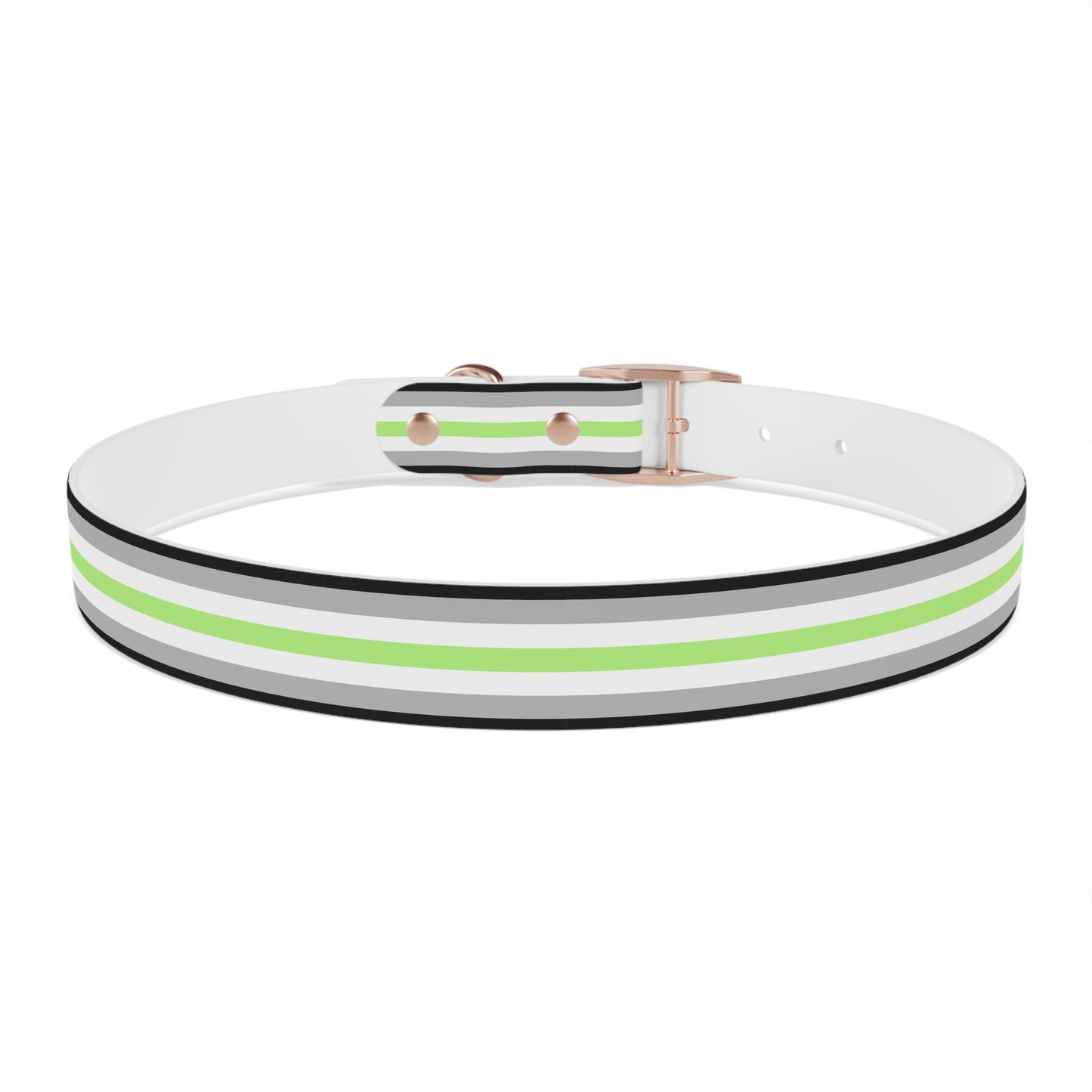 Agender Pride Flag Dog Collar