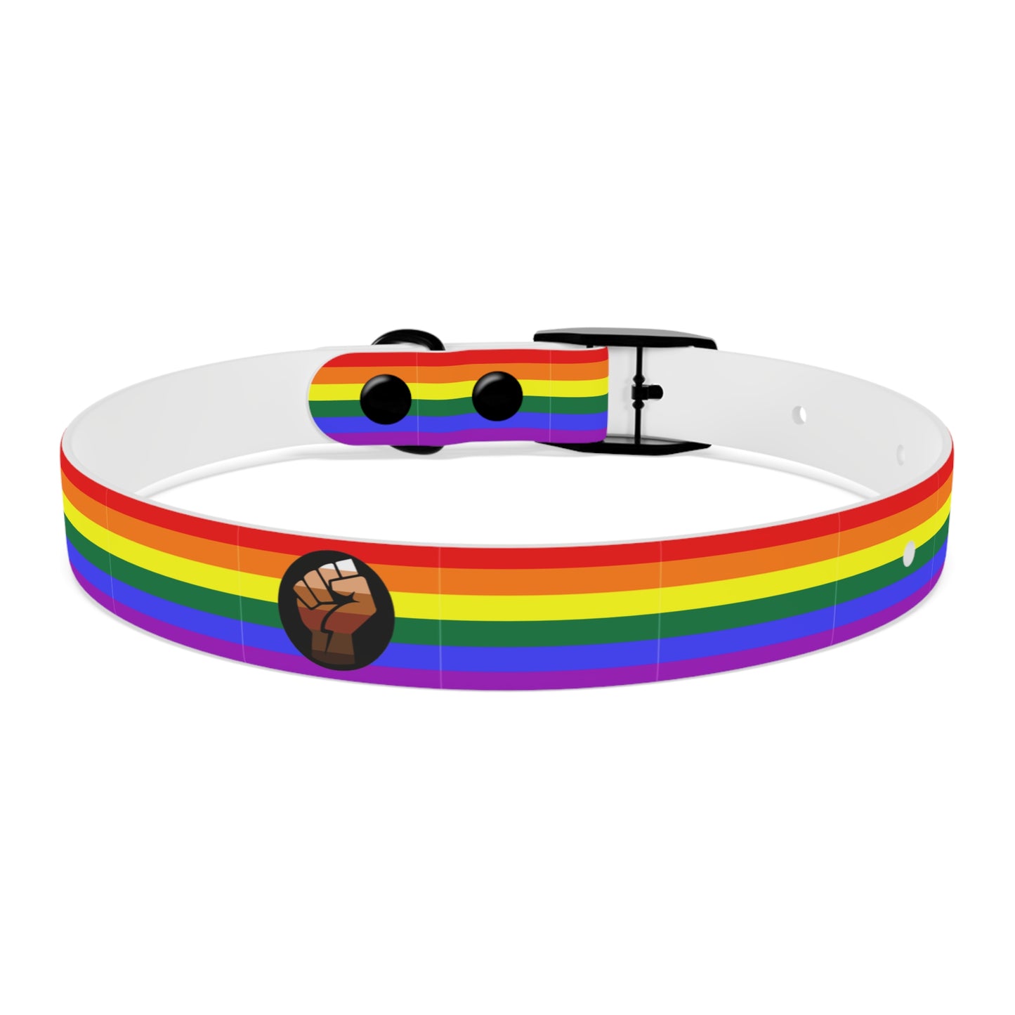 QPOC Pride Flag Dog Collar