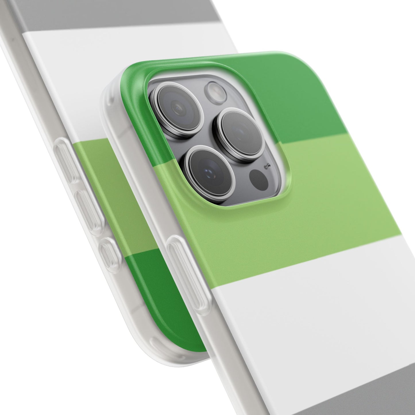 Aromantic Pride Flag iPhone Flexi Case - Multiple Generations