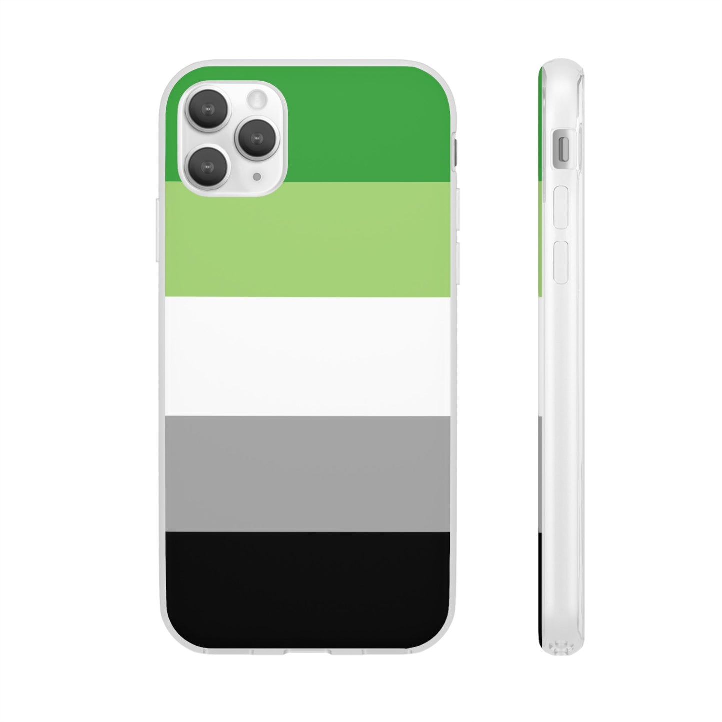 Aromantic Pride Flag iPhone Flexi Case - Multiple Generations