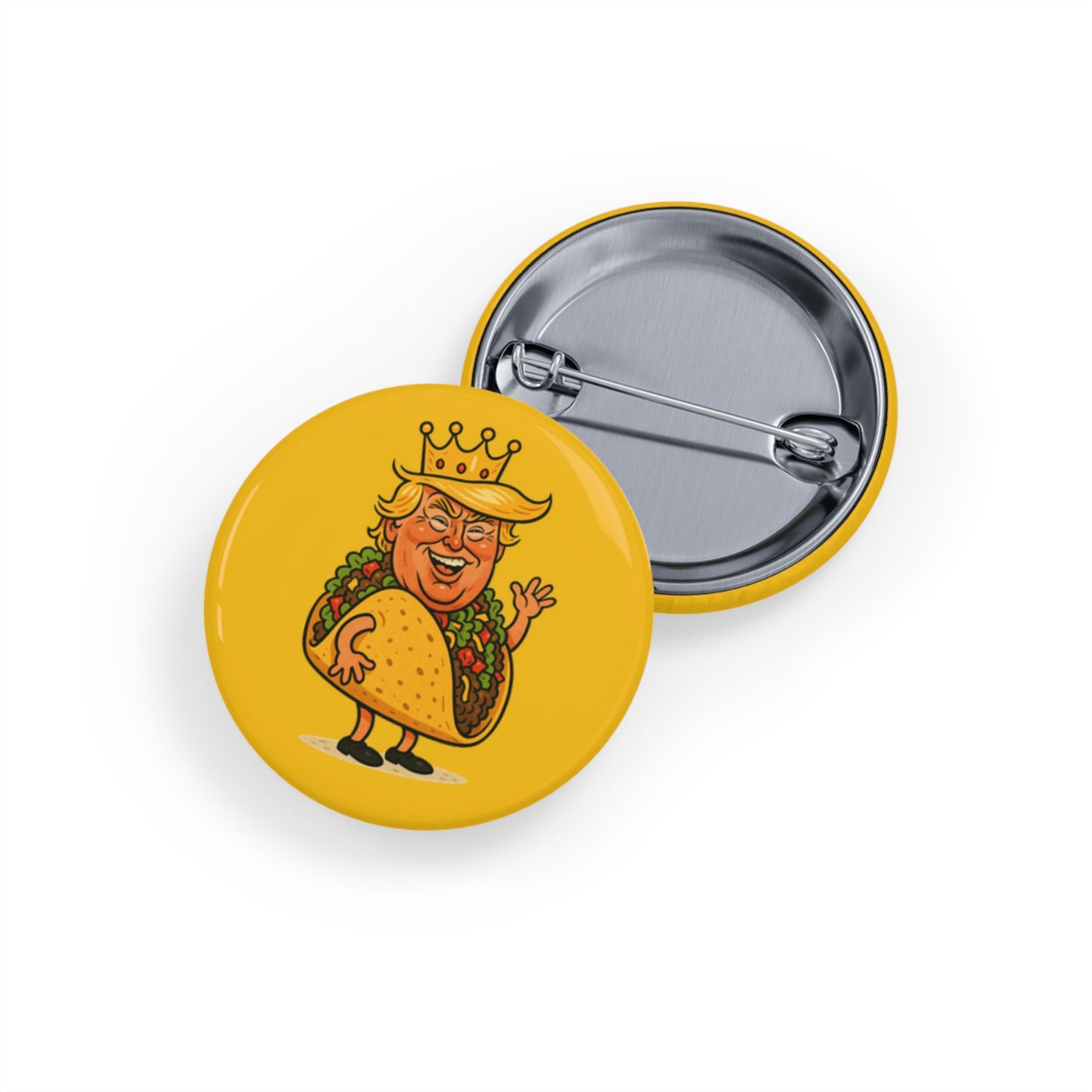 The Taco King Round Button