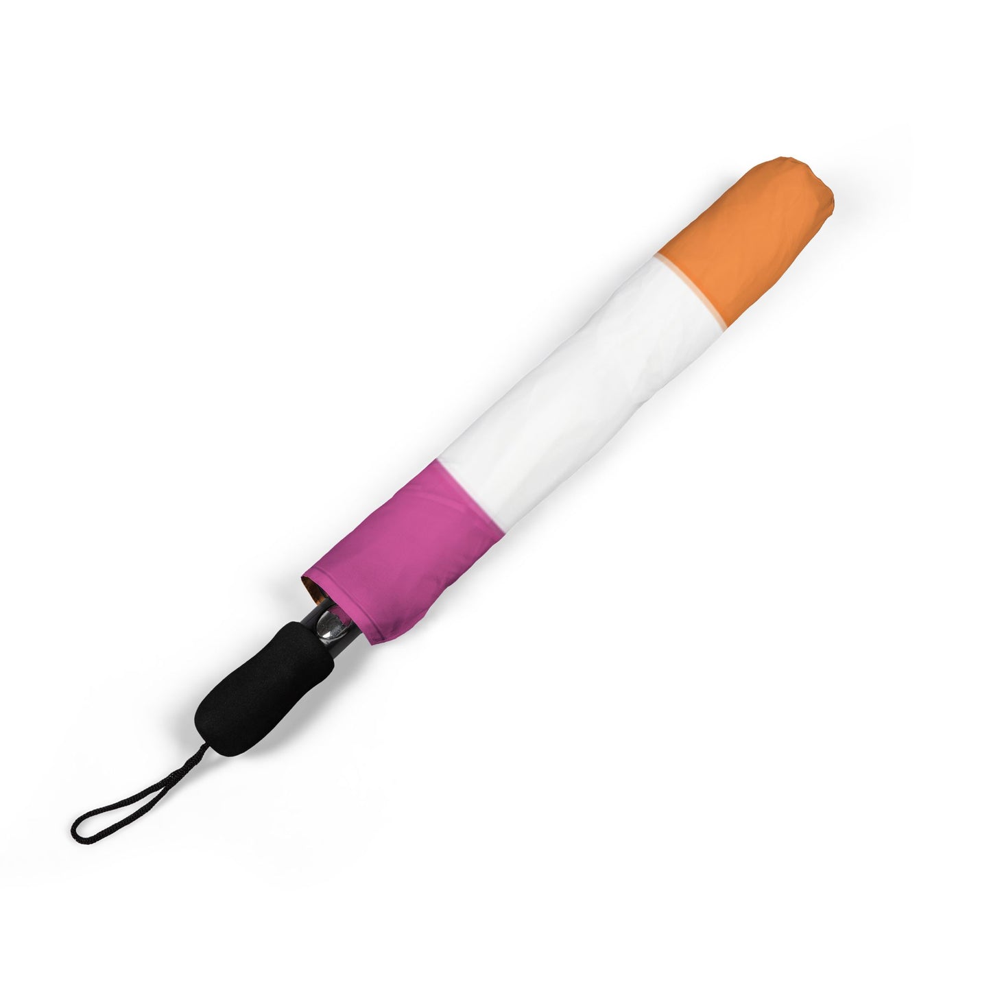 Lesbian Pride Flag Semi-Automatic Foldable Umbrella