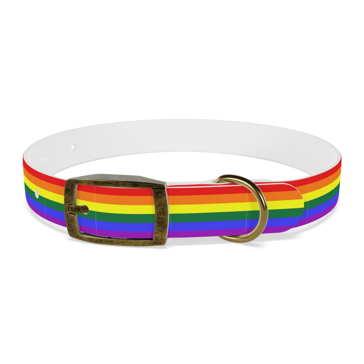 QPOC Pride Flag Dog Collar