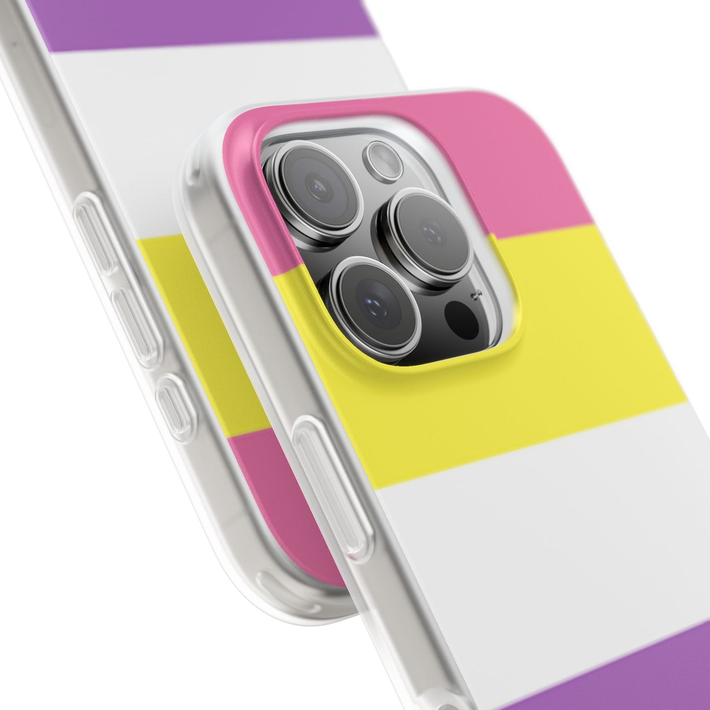 Bigender Pride Flag iPhone Flexi Case - Multiple Generations