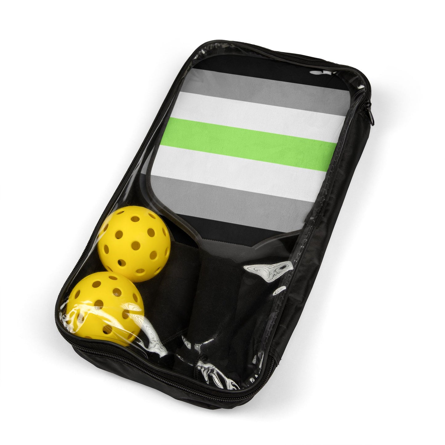 Agender Pride Flag Pickleball Paddle Set