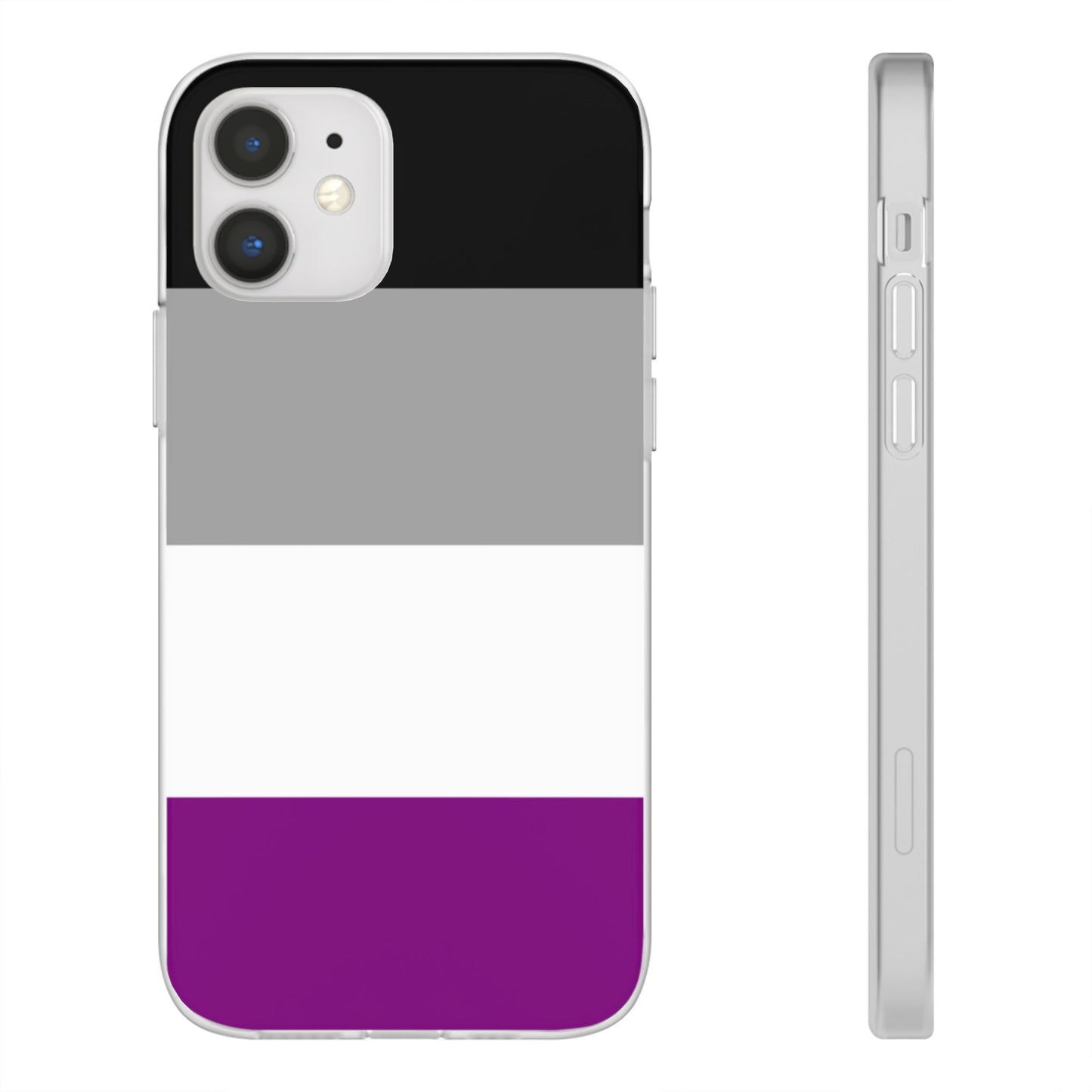 Asexual Pride Flag iPhone Flexi Case - Multiple Generations