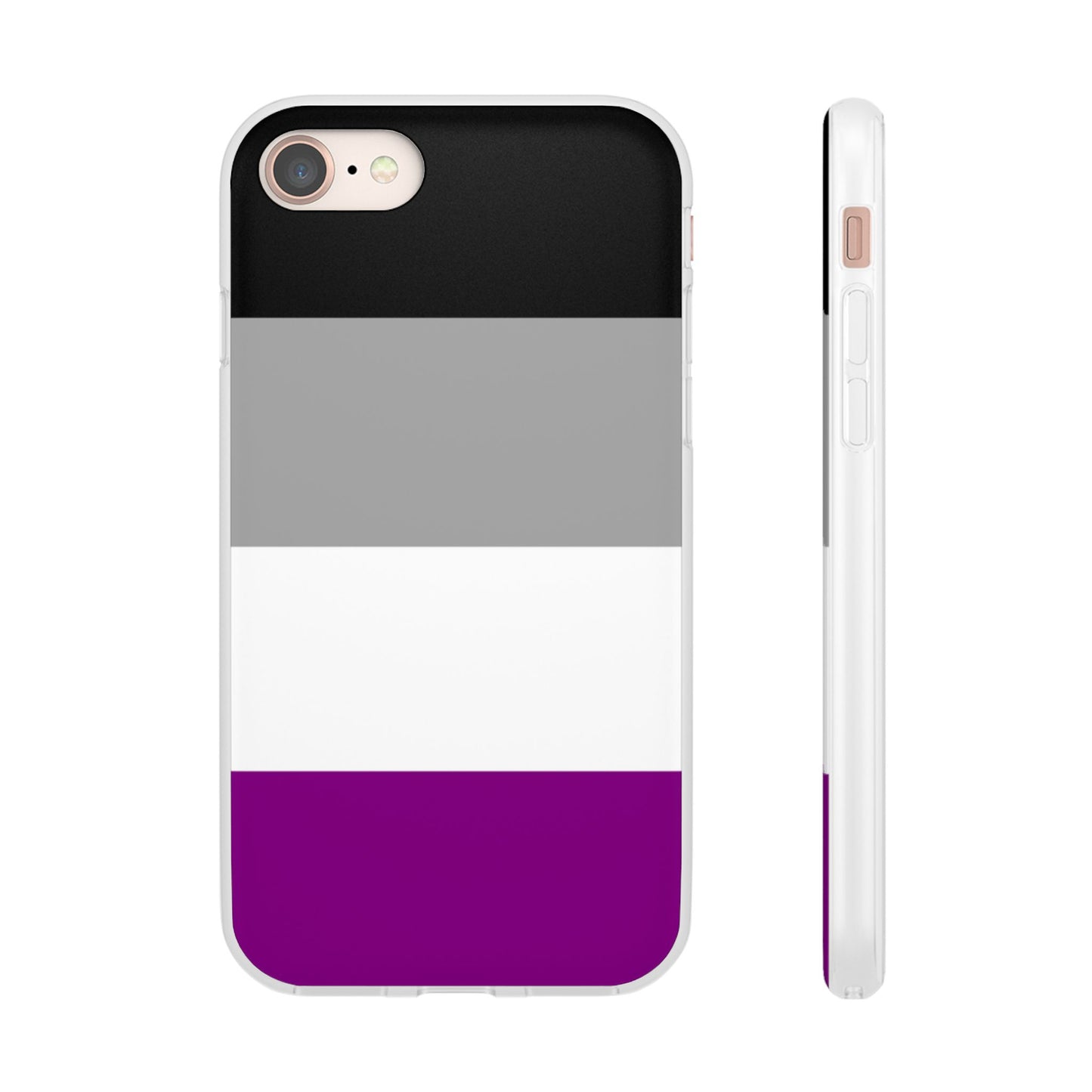 Asexual Pride Flag iPhone Flexi Case - Multiple Generations