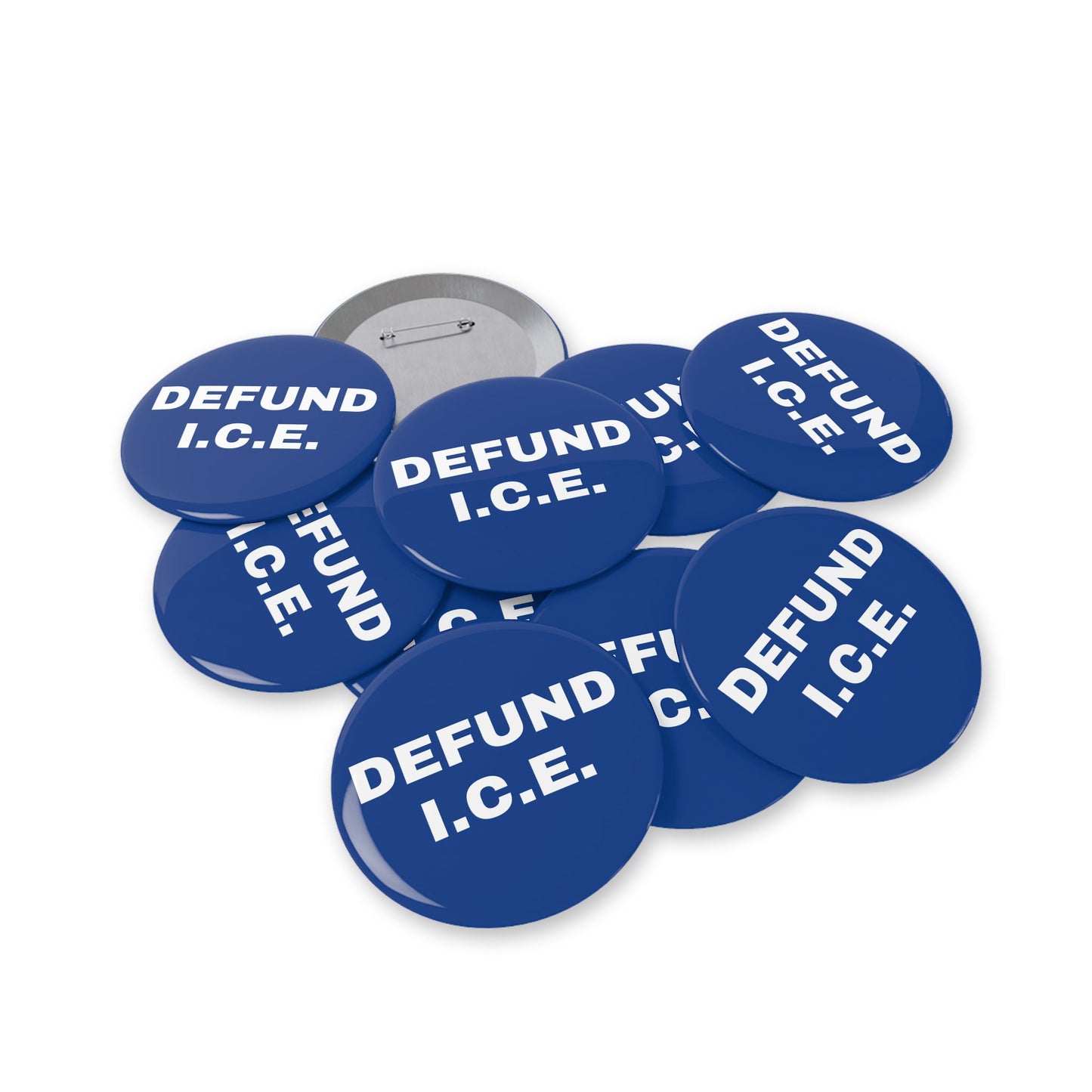 Defund I.C.E. Round Pins - Multiple Sizes