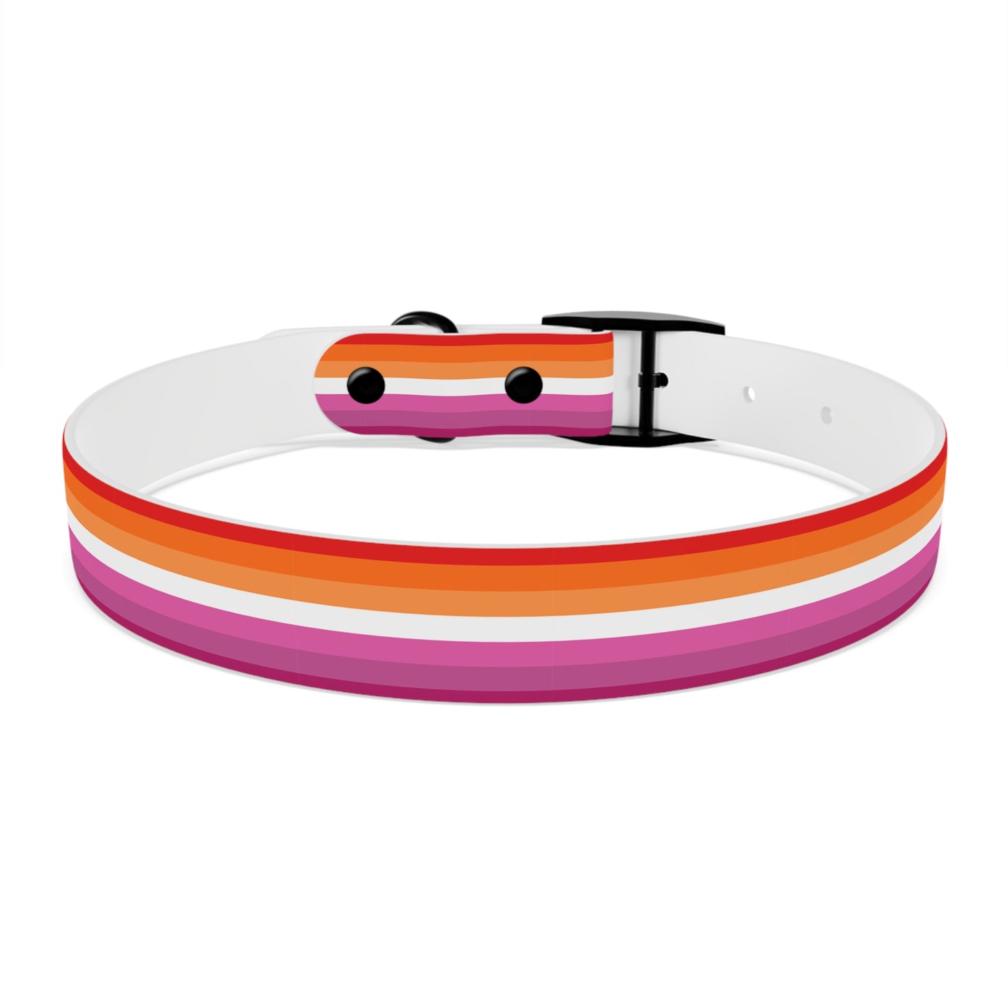 Lesbian Pride Flag Dog Collar